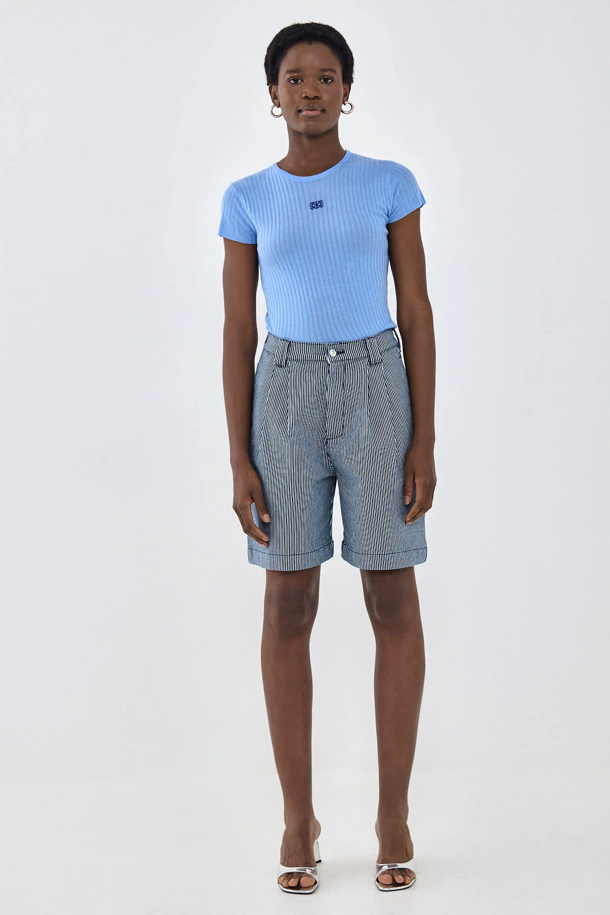 Sheer Knit Logo T Shirt - Image 2