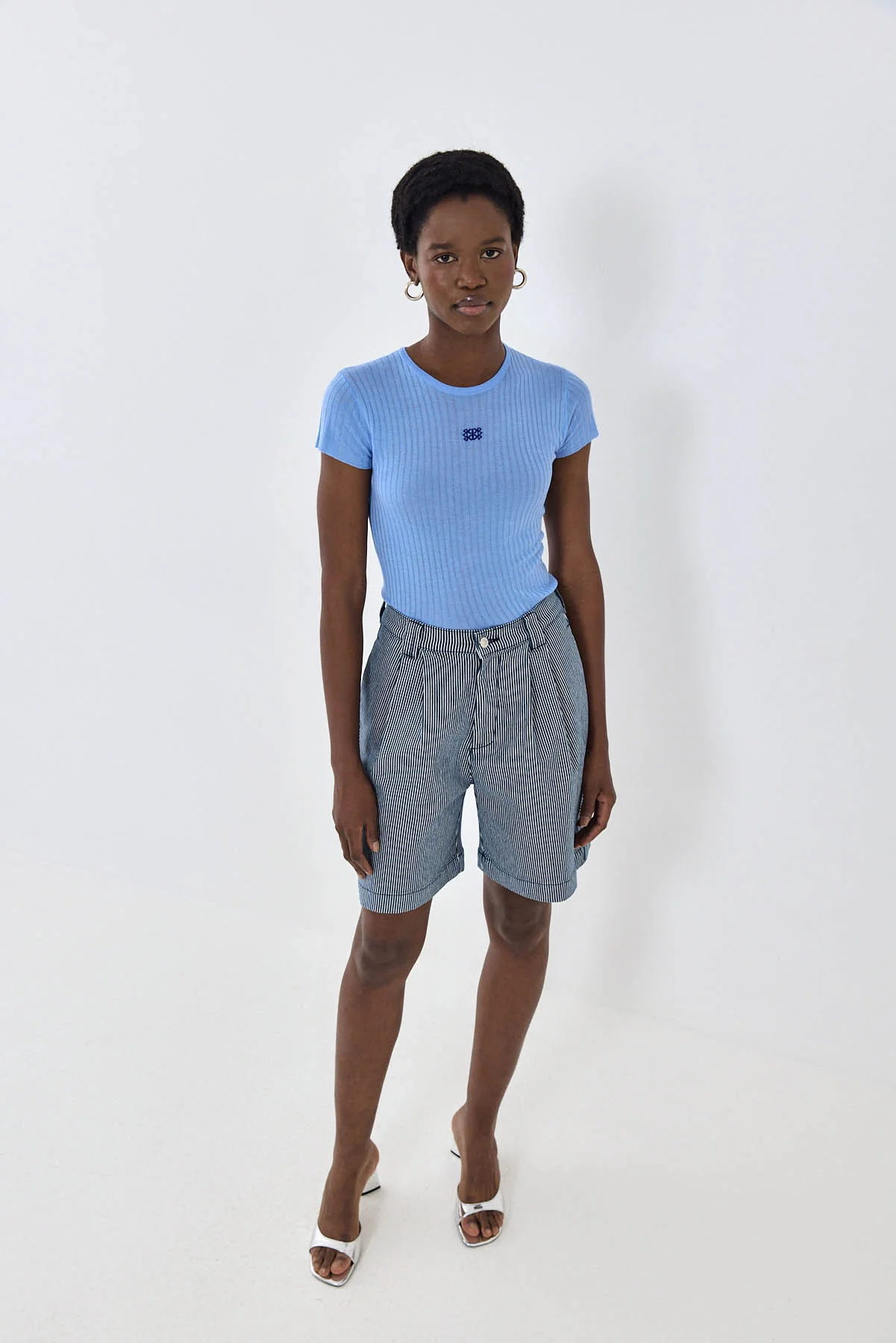 Sheer Knit Logo T Shirt - Image 3