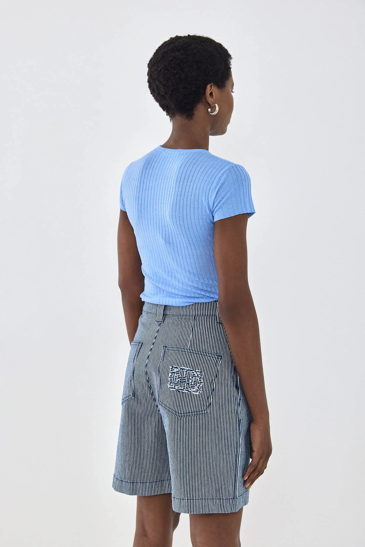Sheer Knit Logo T Shirt - Image 5