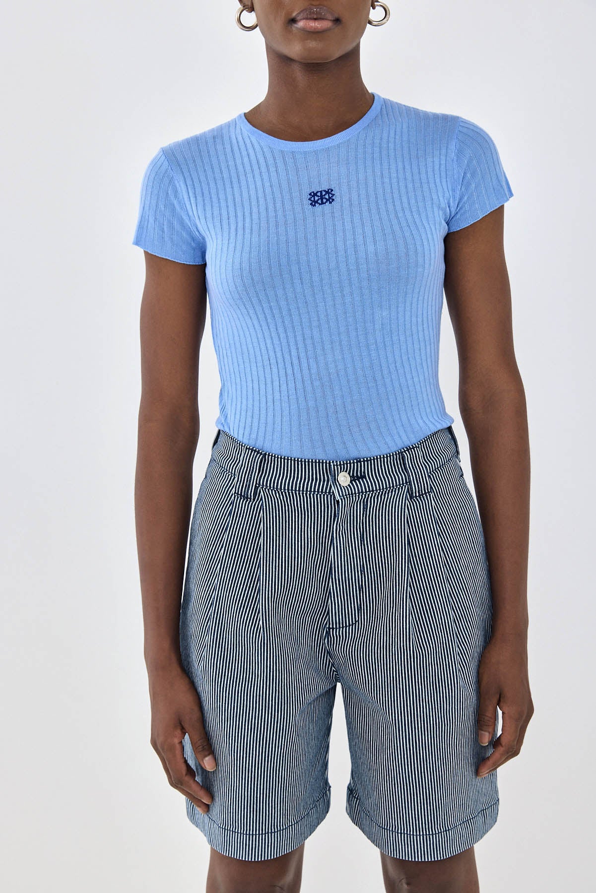 Sheer Knit Logo T Shirt - Image 6