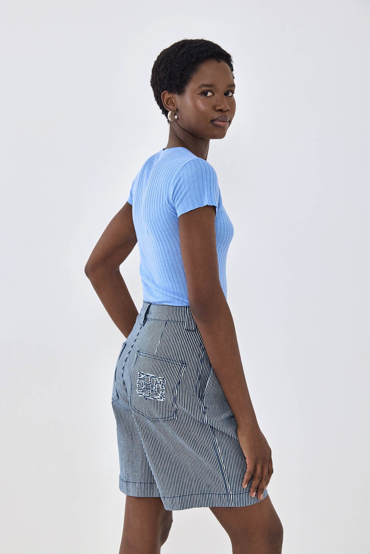 Sheer Knit Logo T Shirt - Image 7