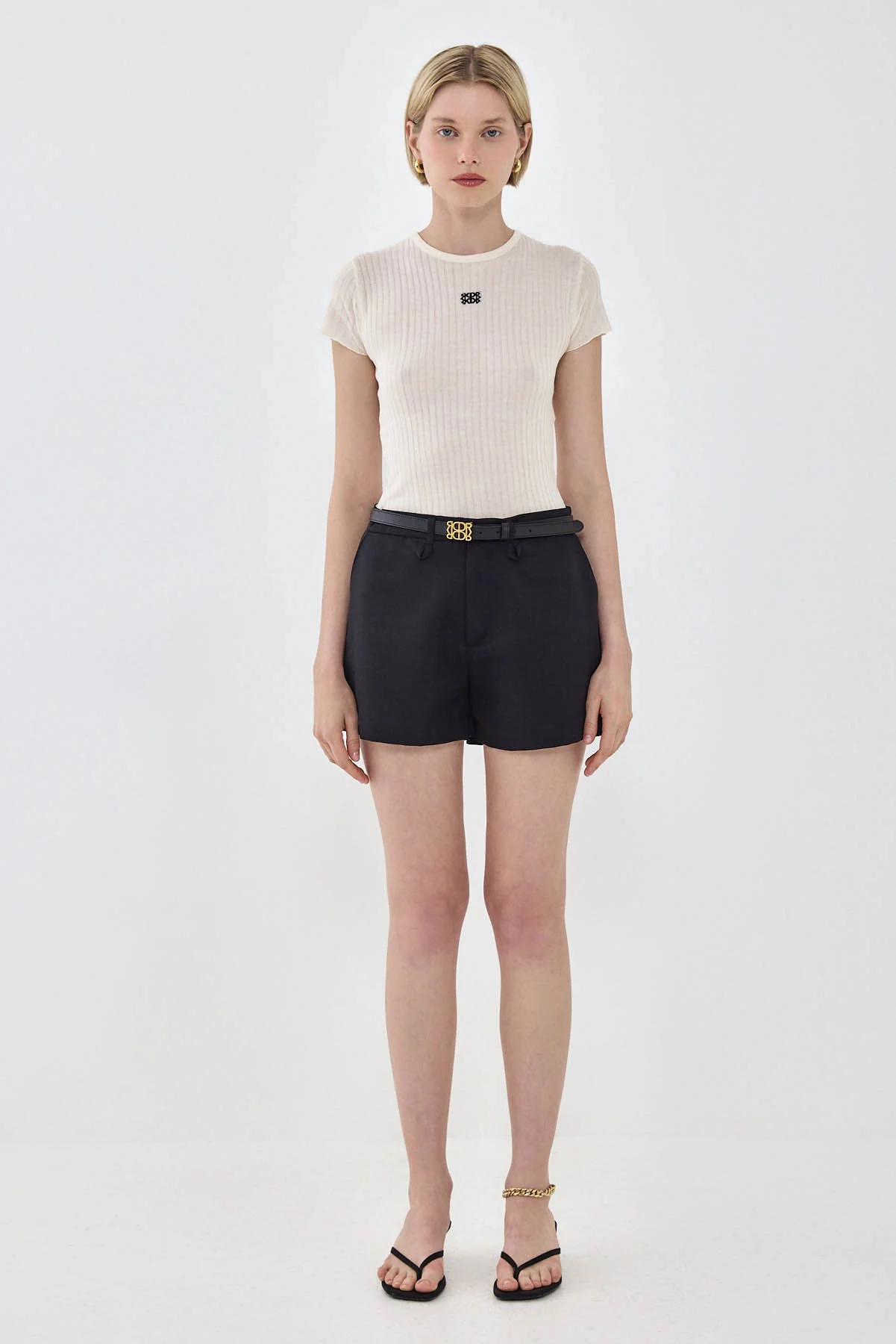 Sheer Knit Logo T Shirt - Image 2