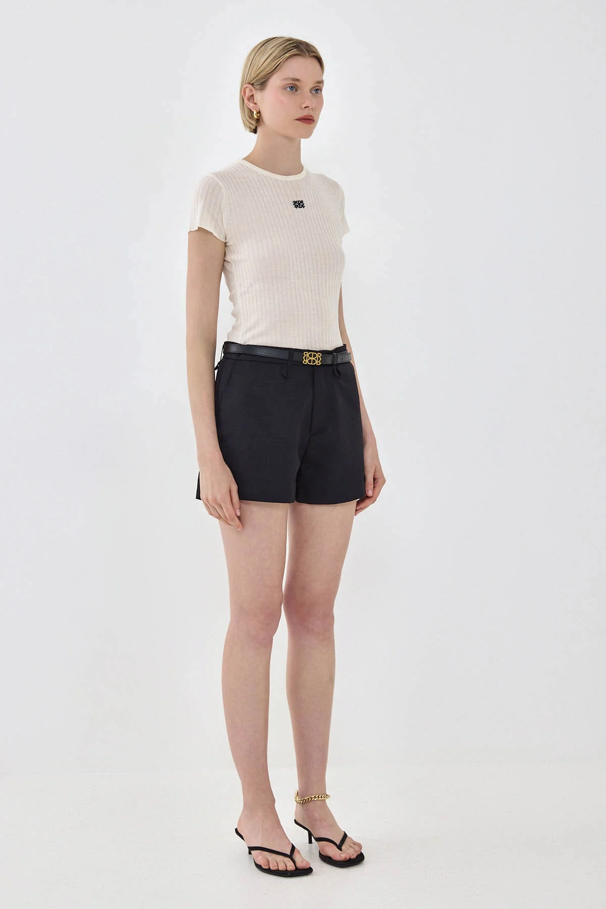 Sheer Knit Logo T Shirt - Image 4