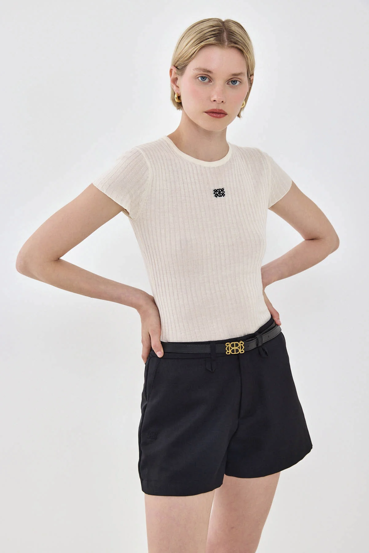 Sheer Knit Logo T Shirt - Image 6