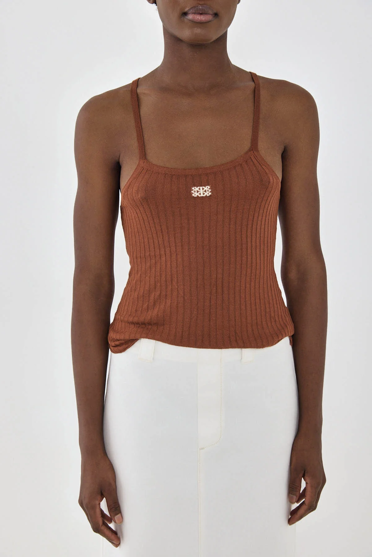 Sheer Knit Logo Tank Top - Image 6