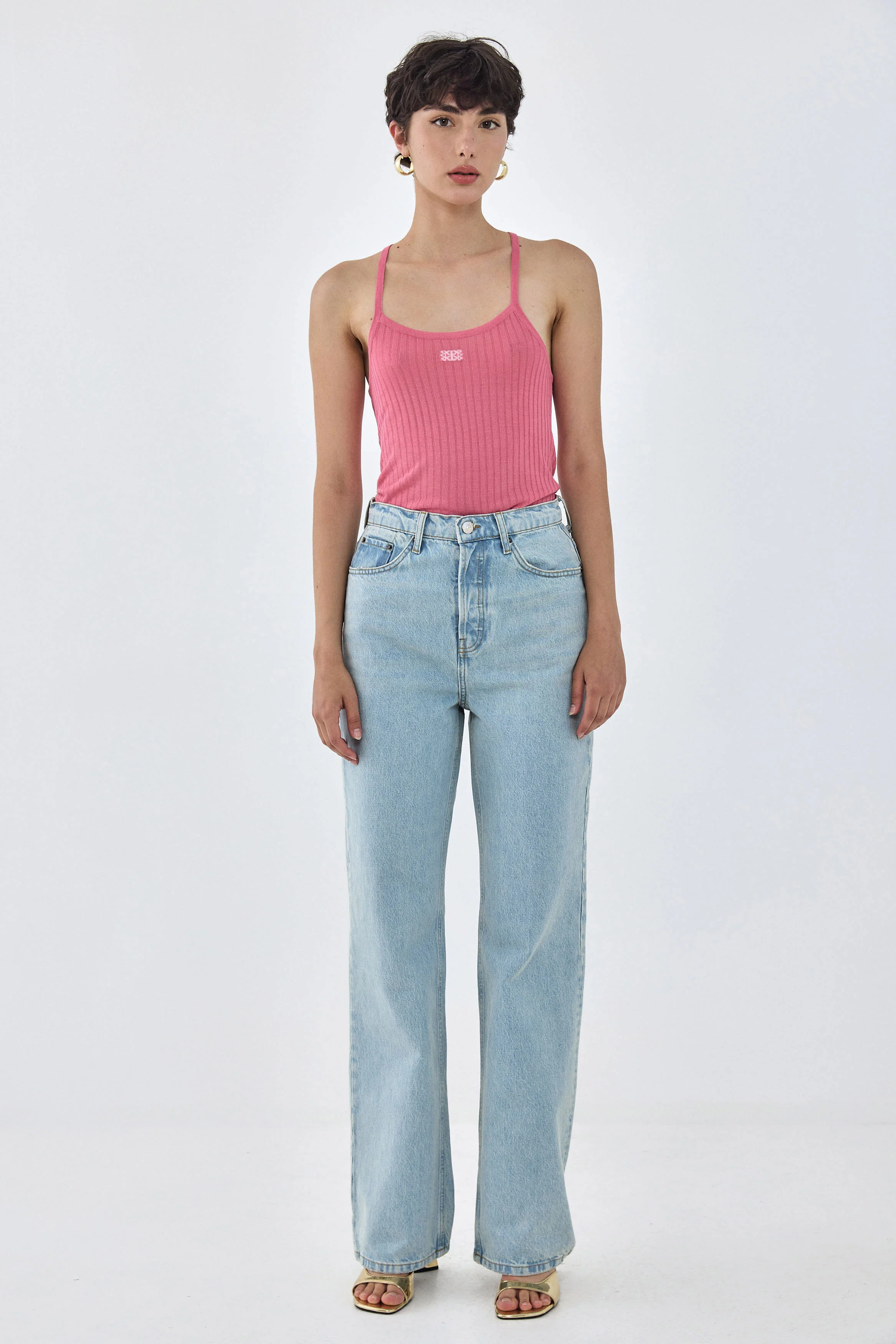 Sheer Knit Logo Tank Top - Image 2