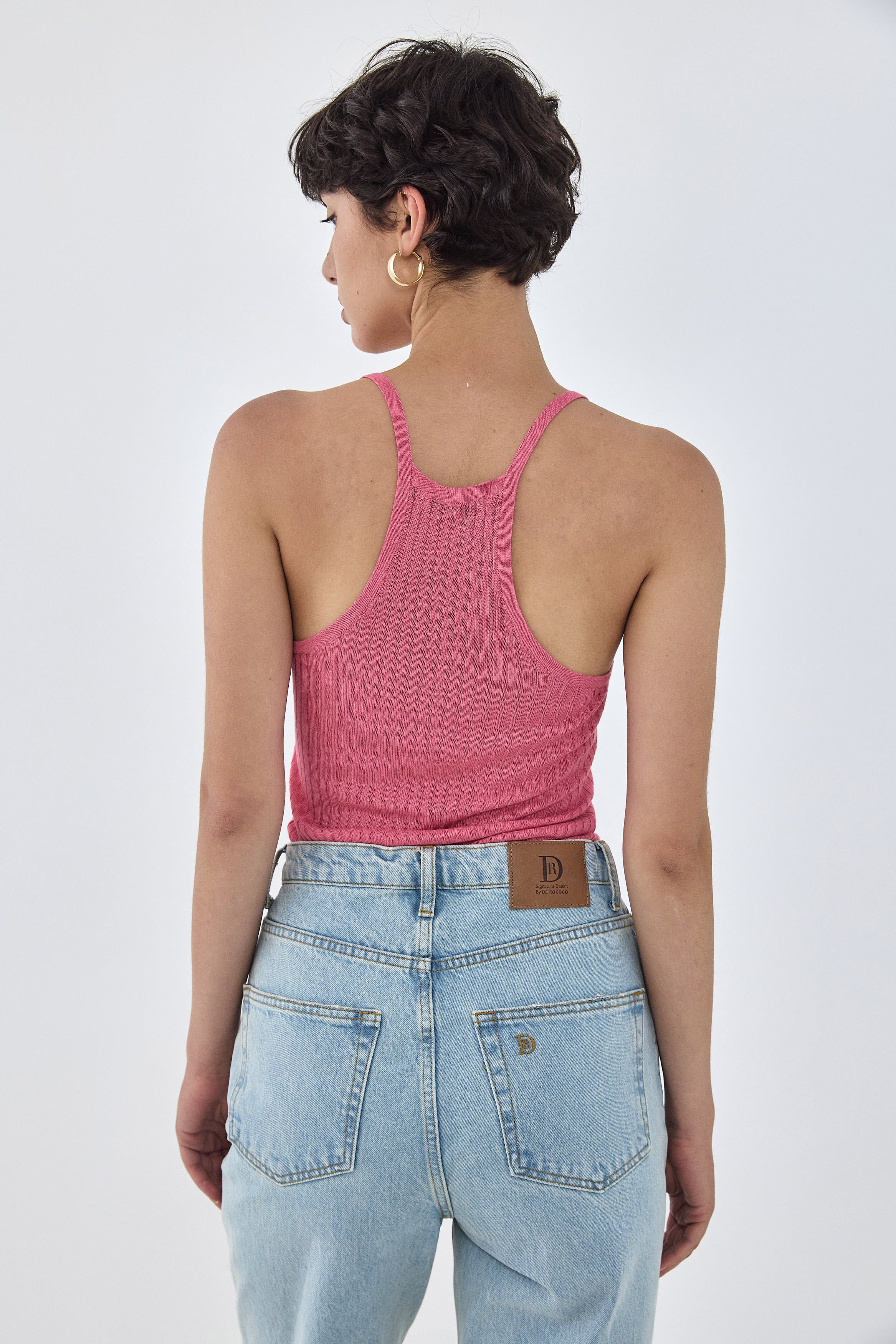 Sheer Knit Logo Tank Top - Image 5