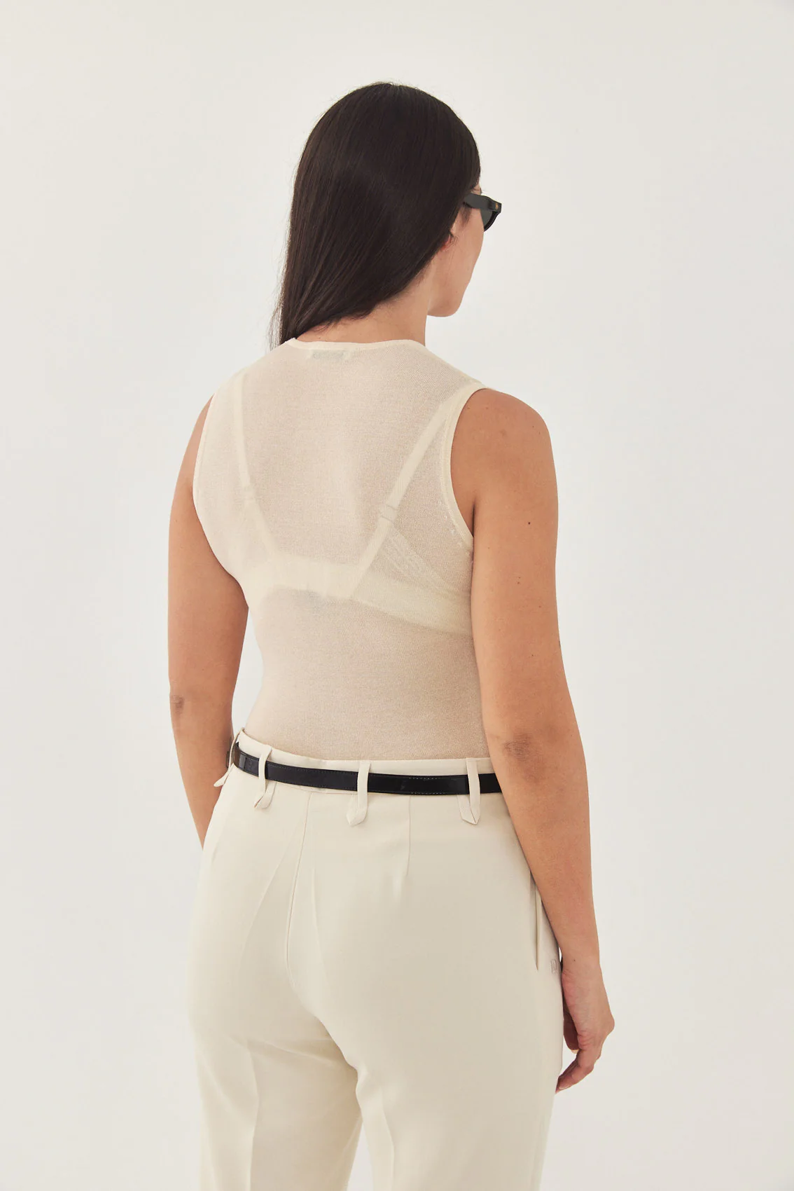Sheer Knitted Muscle T - Image 12