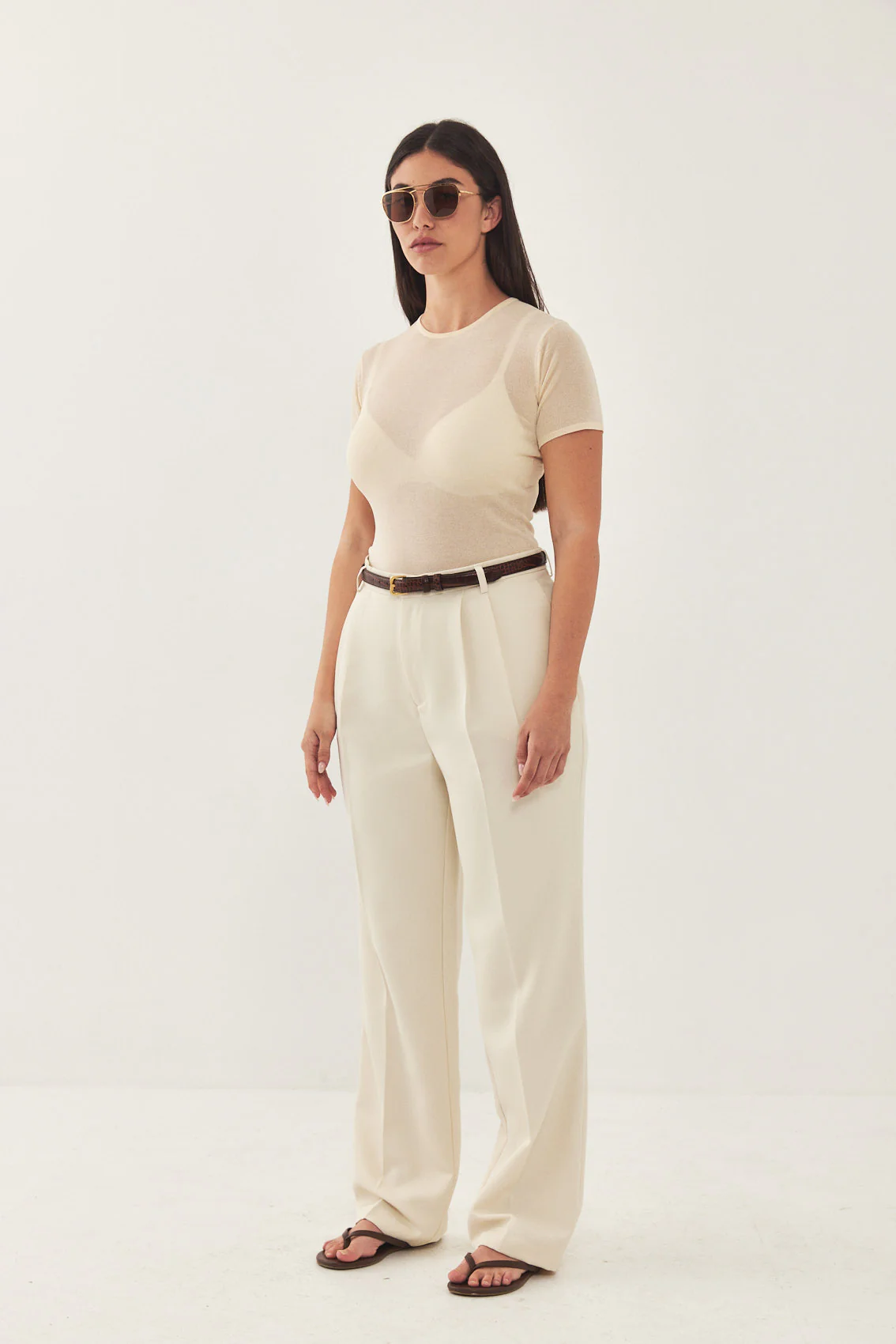 Sheer Knitted T Shirt - Image 10