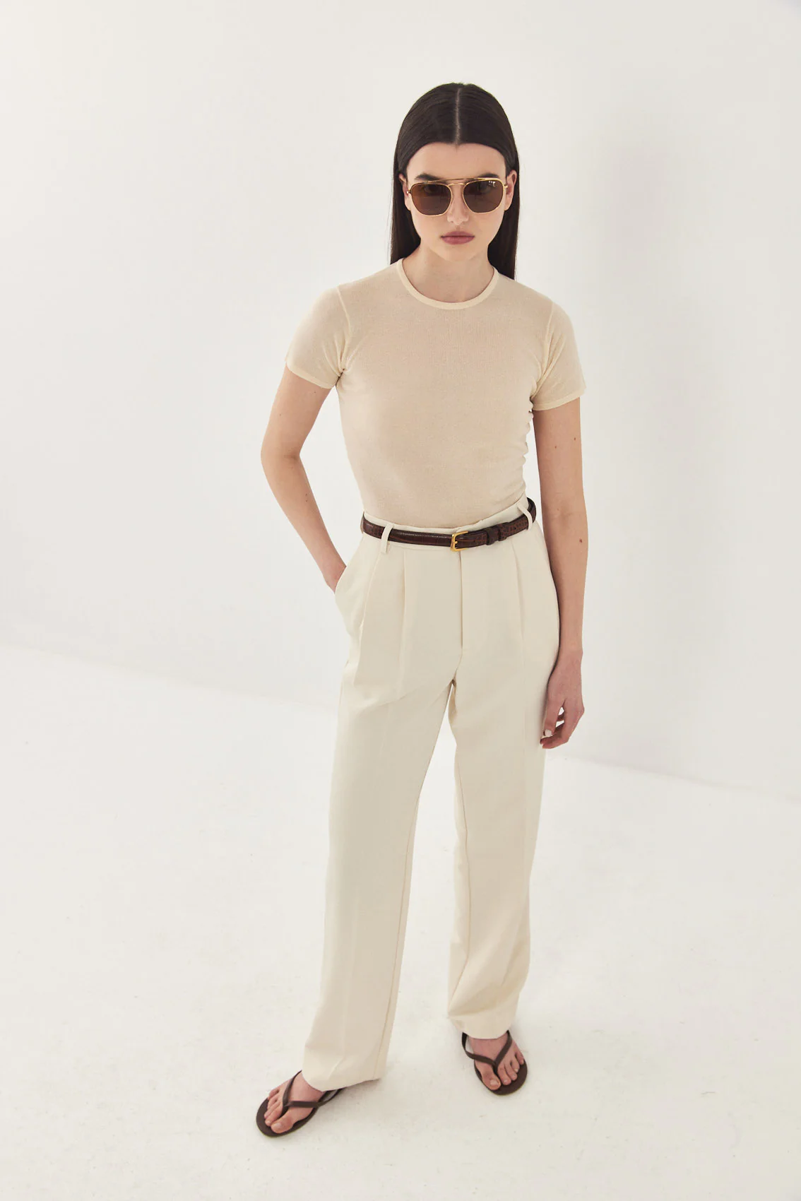 Sheer Knitted T Shirt - Image 3