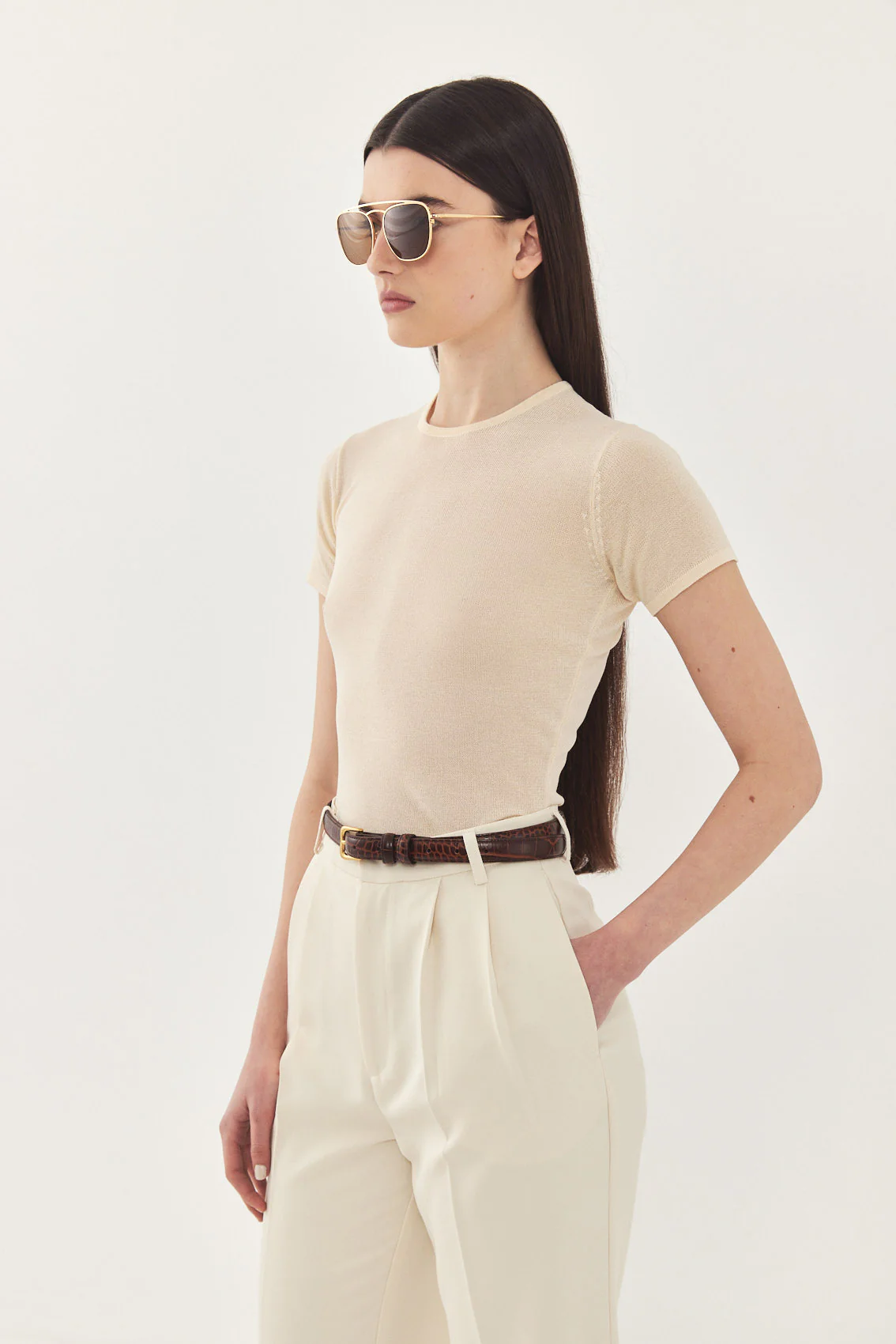 Sheer Knitted T Shirt - Image 4