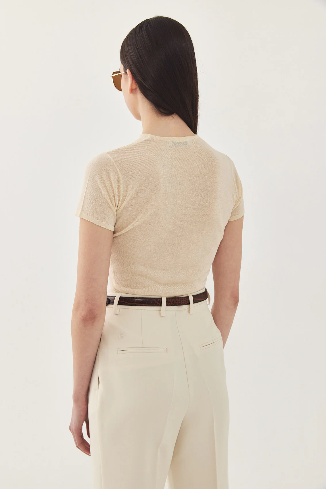 Sheer Knitted T Shirt - Image 6