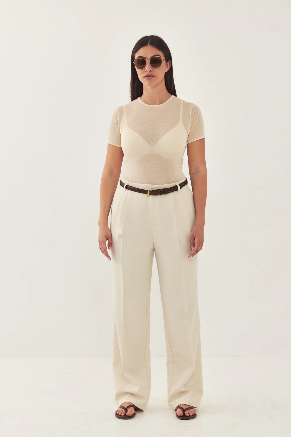 Sheer Knitted T Shirt - Image 8