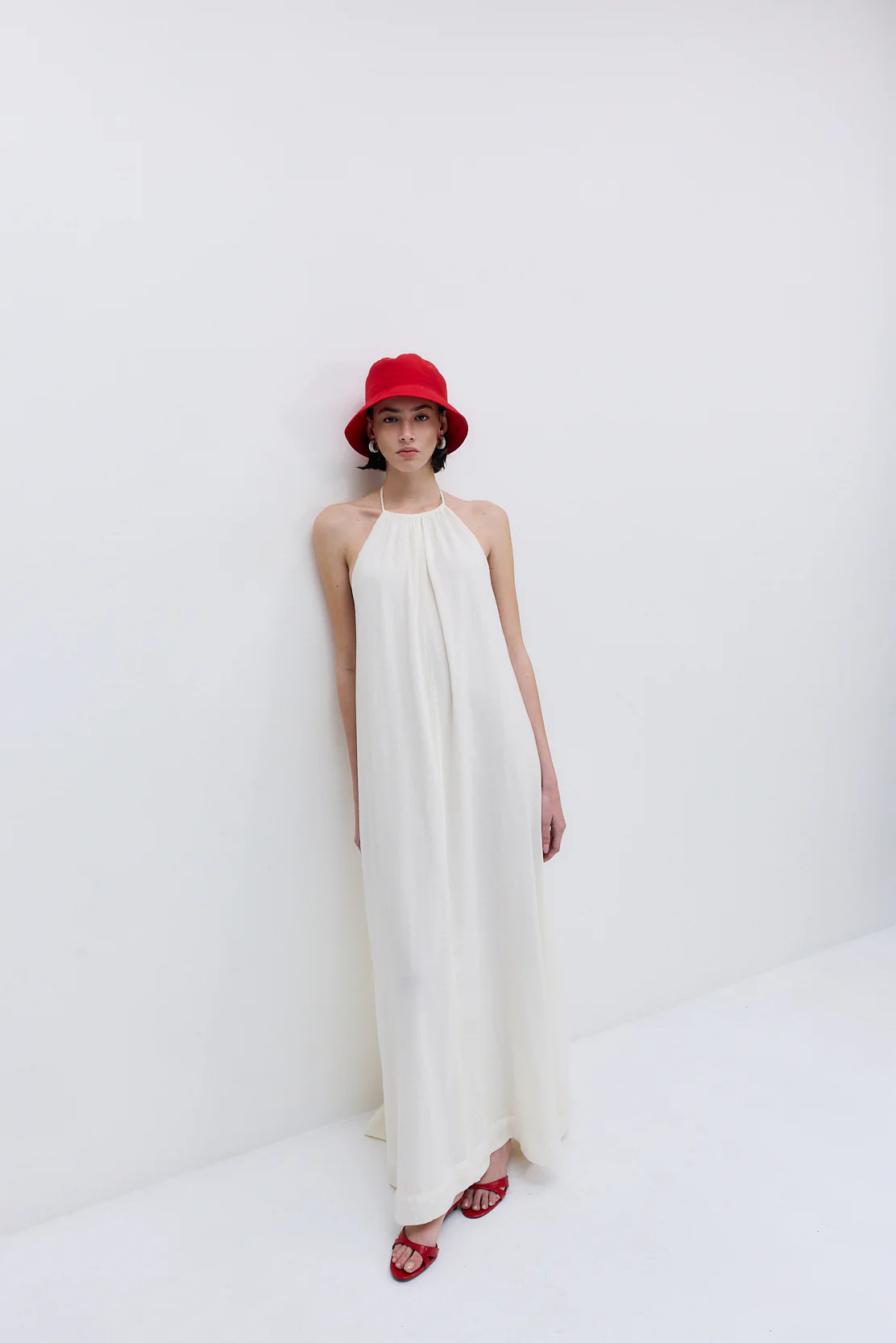 Sheer Cotton Maxi Dress - Image 2