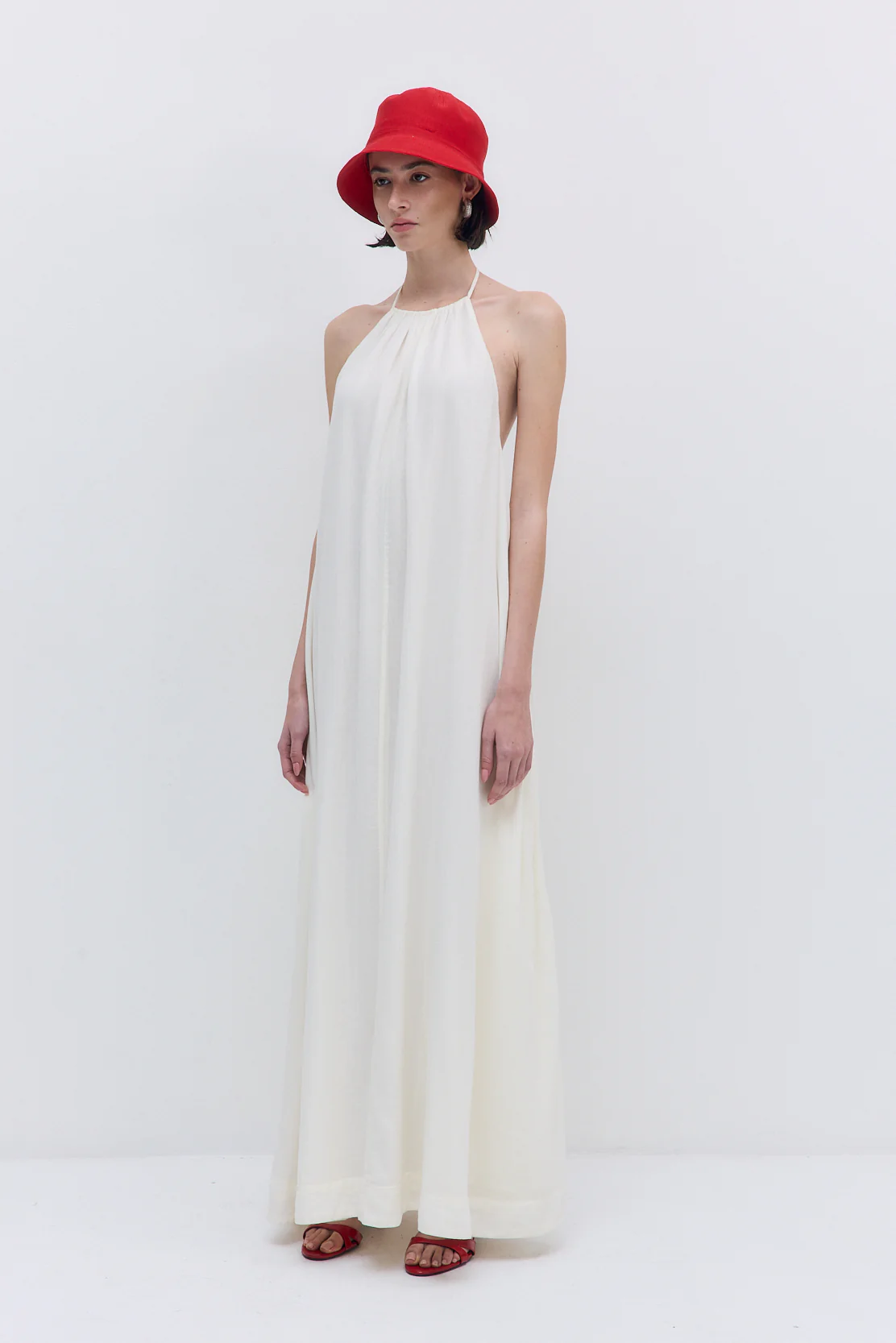 Sheer Cotton Maxi Dress - Image 3