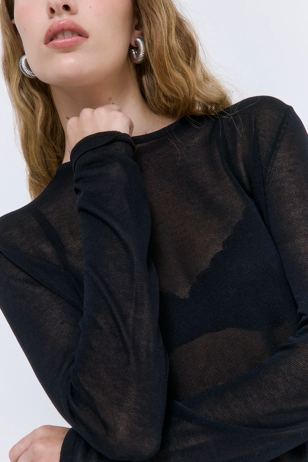 Sheer Loose Tee - Image 6