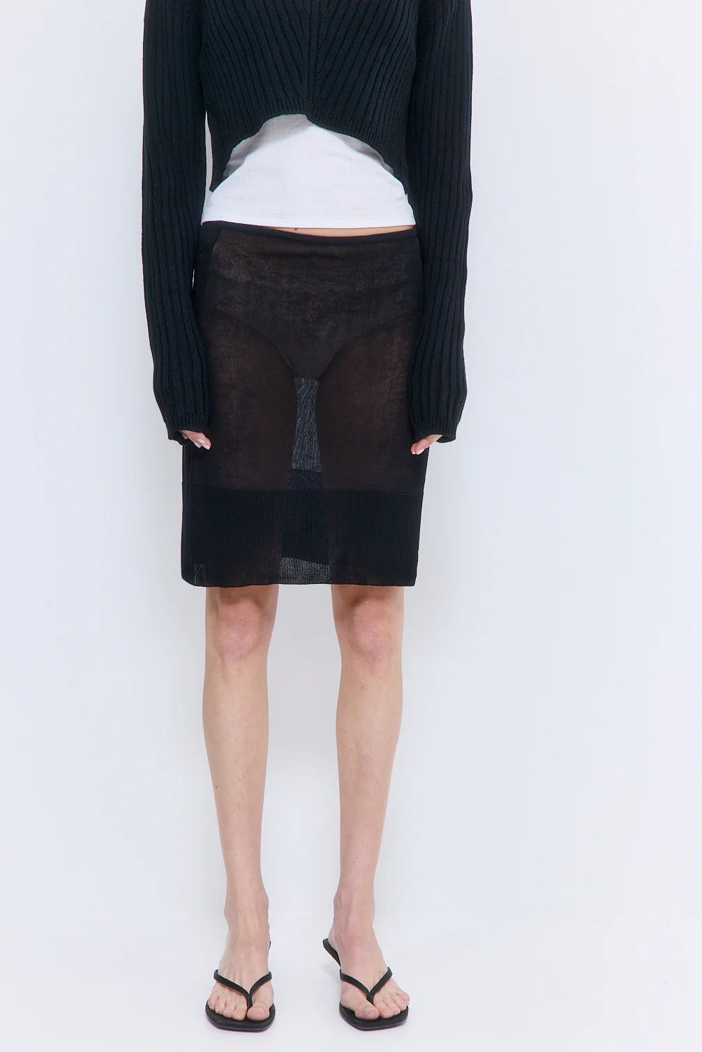 Sheer Midi Skirt - Image 2