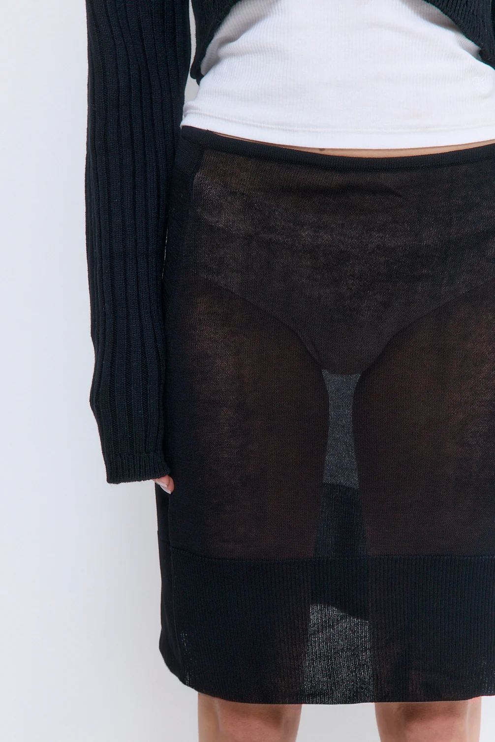 Sheer Midi Skirt - Image 6