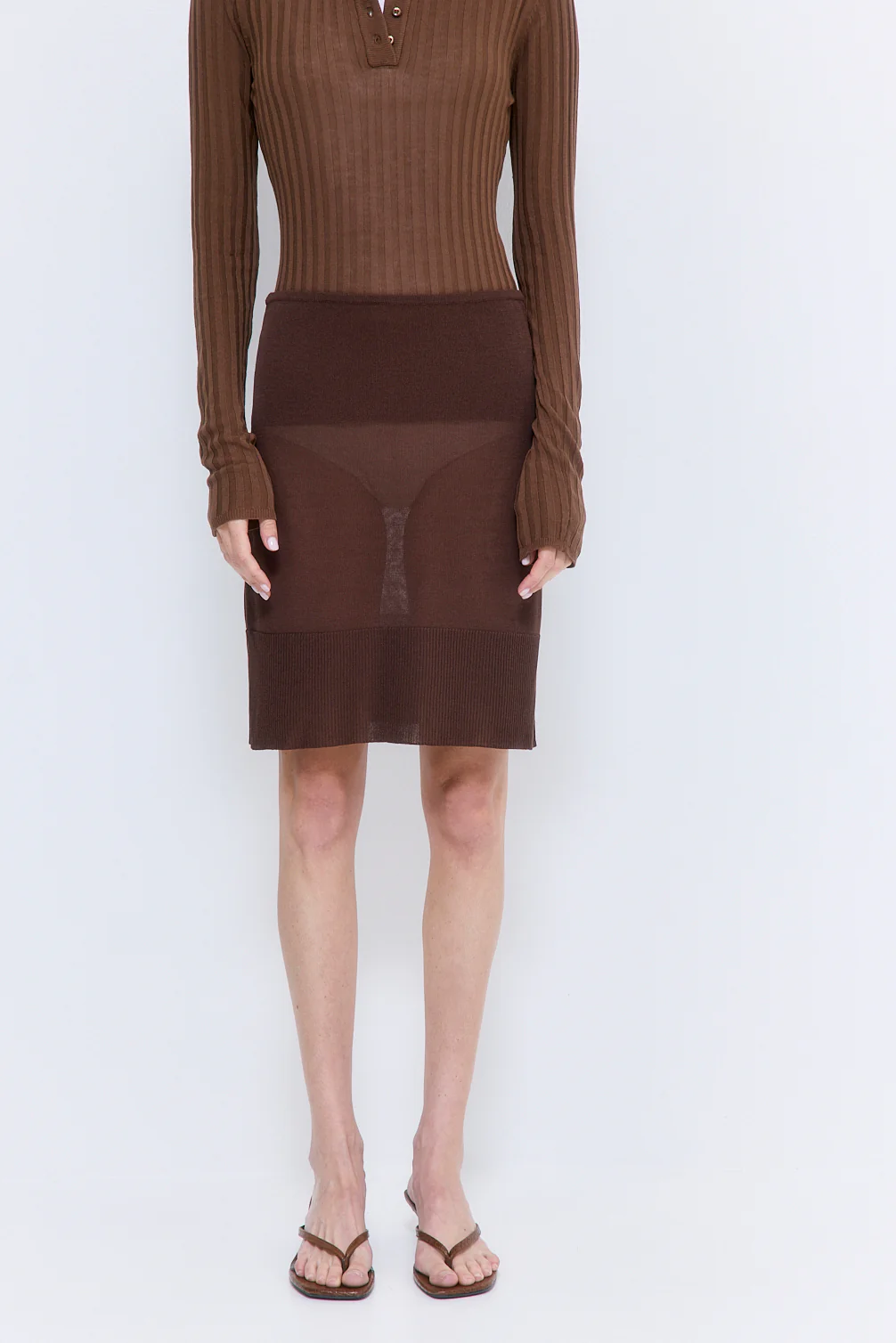 Sheer Midi Skirt - Image 2