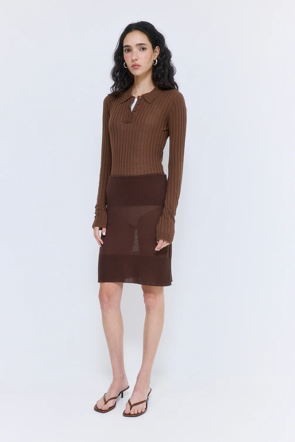 Sheer Midi Skirt - Image 4