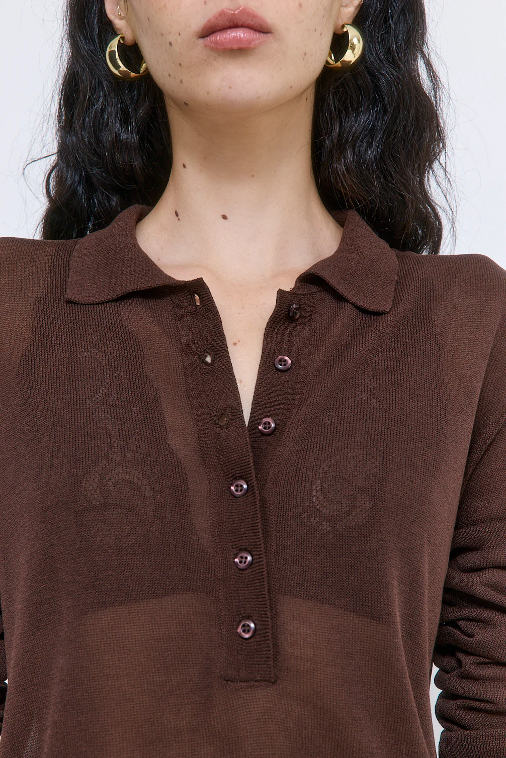 Sheer Polo Tee - Image 6