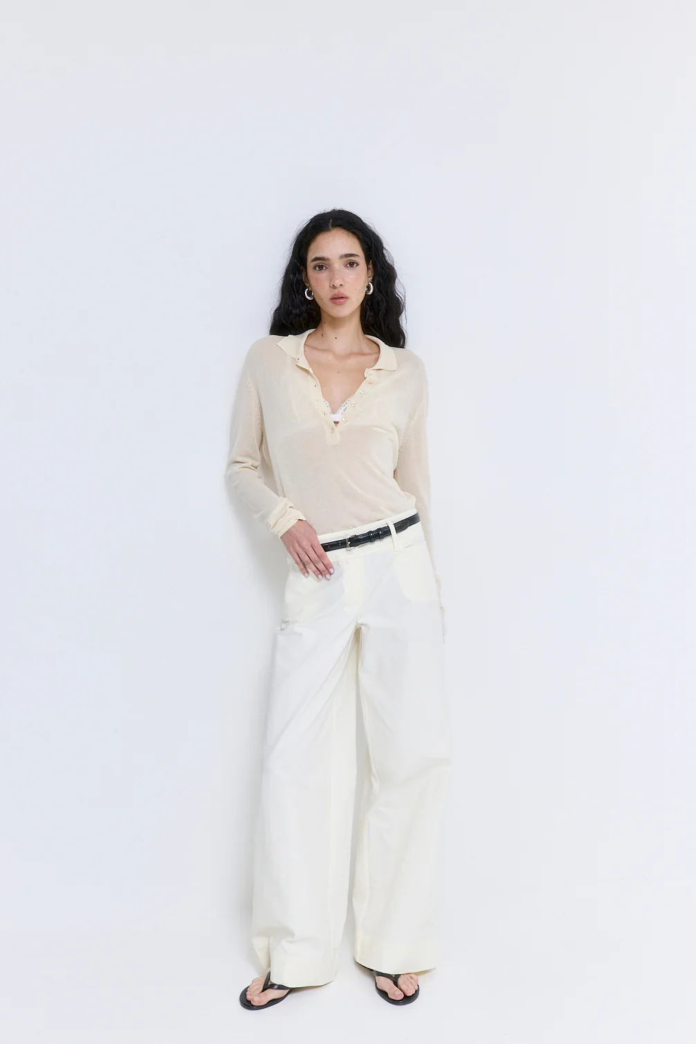 Sheer Polo Tee - Image 3