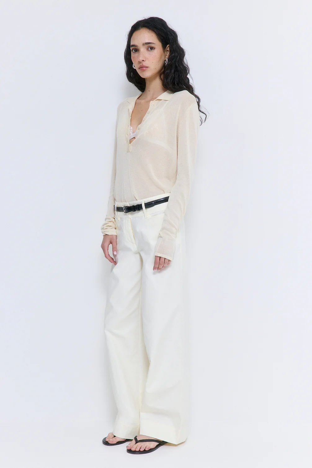 Sheer Polo Tee - Image 4
