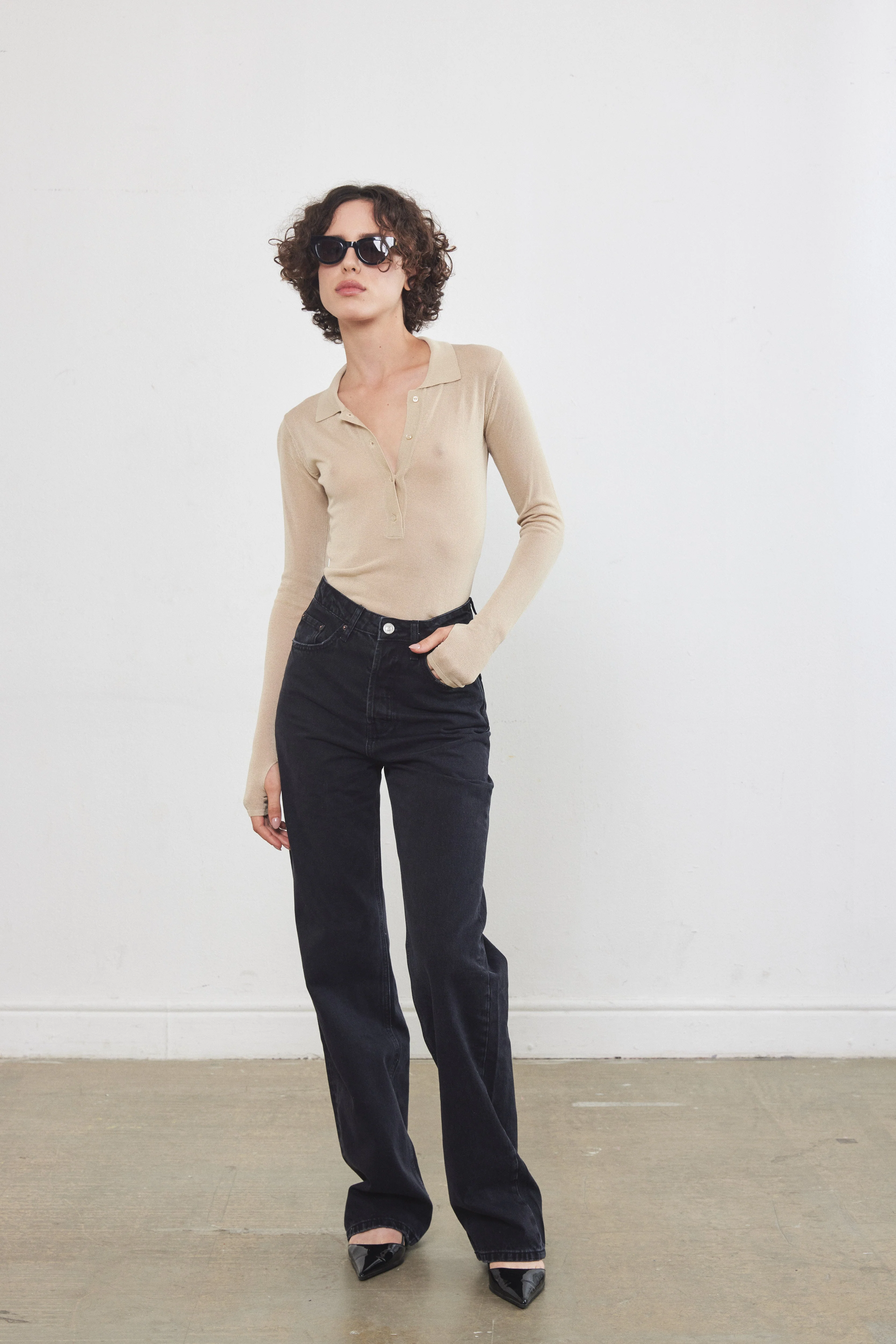 Sheer Polo Top - Image 6