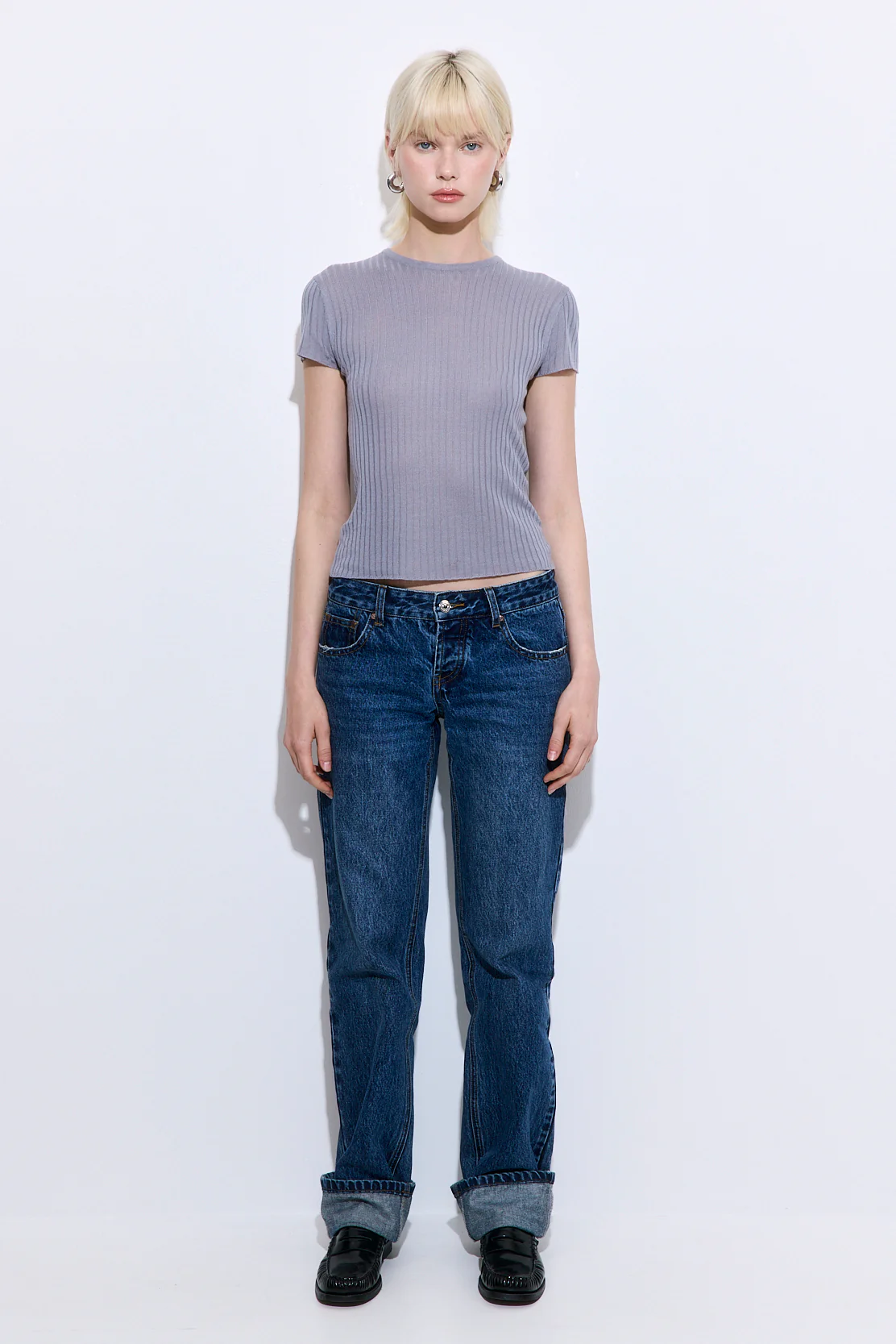 Sheer Ribbed Top - Image 2