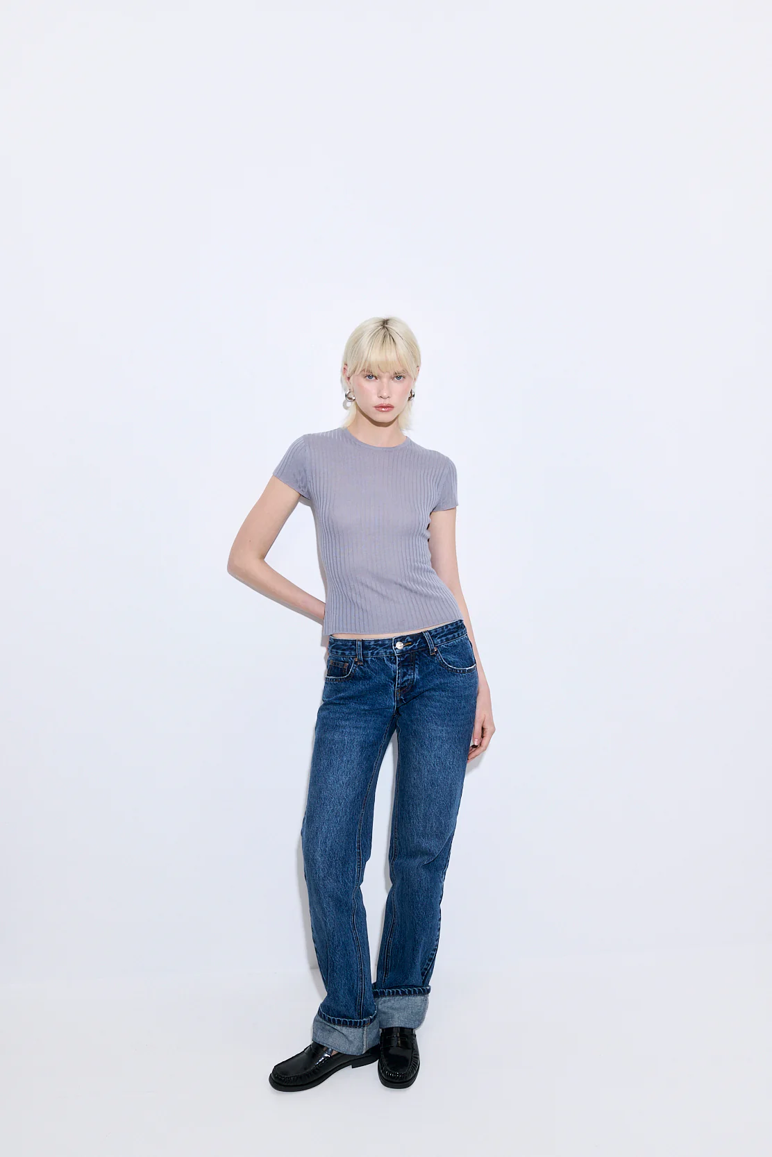 Sheer Ribbed Top - Image 3