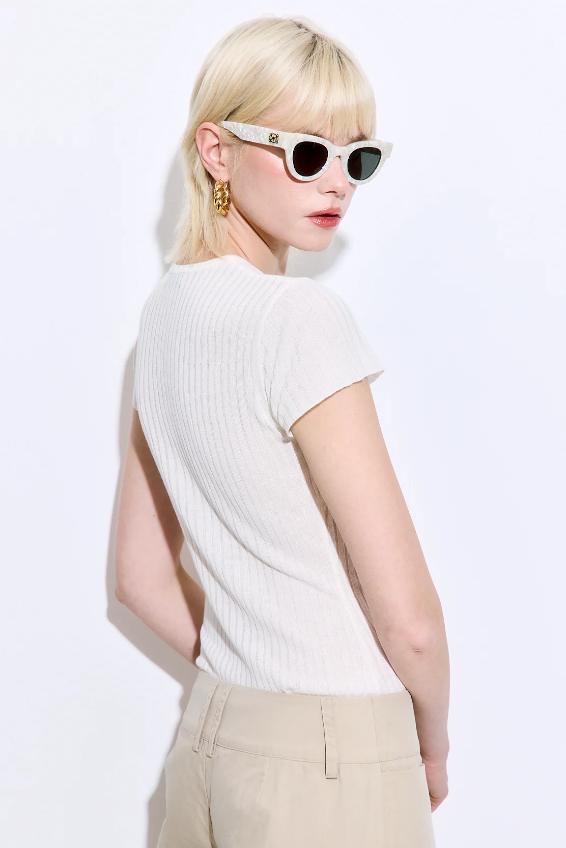 Sheer Ribbed Top - Image 5