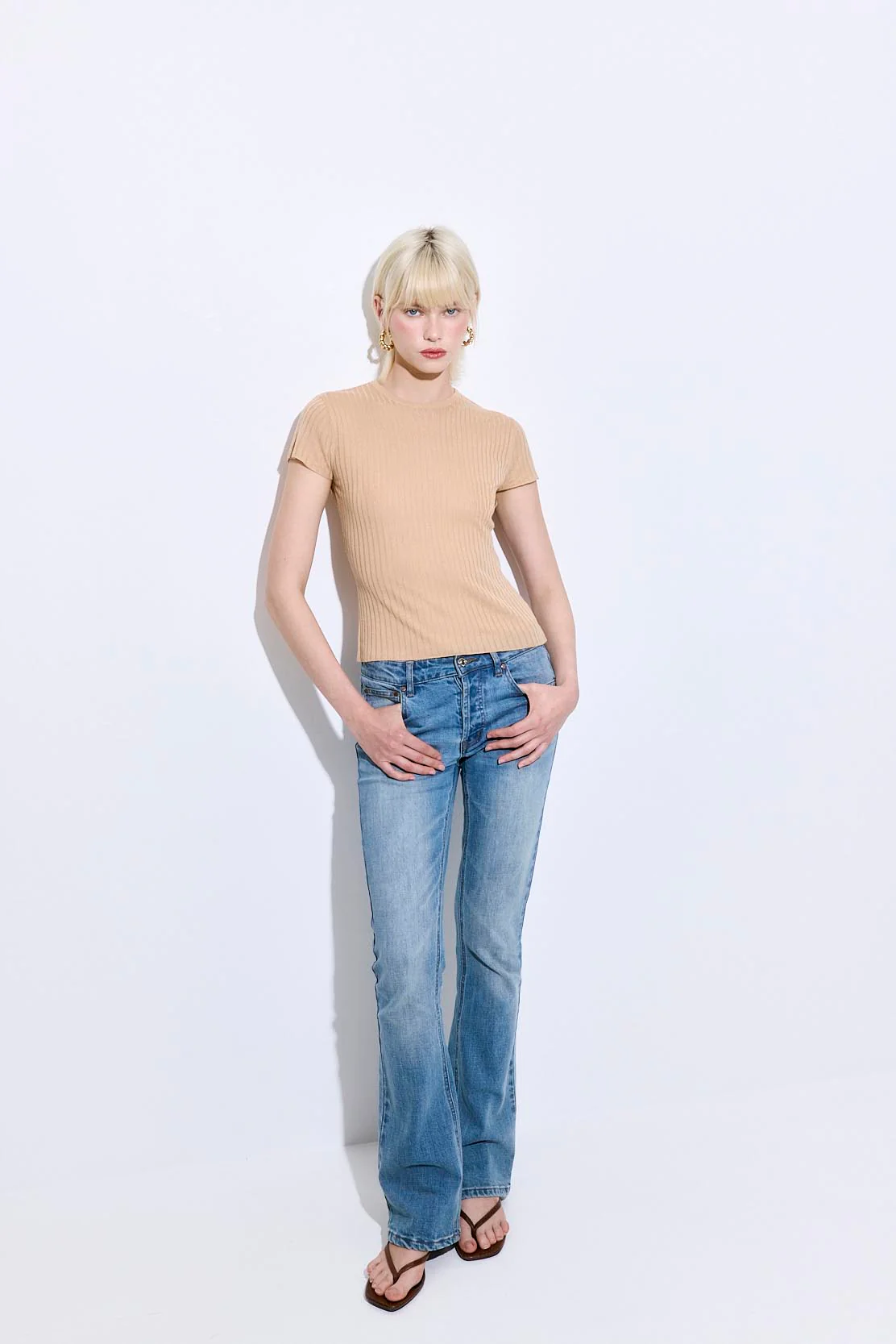 Sheer Ribbed Top - Image 2