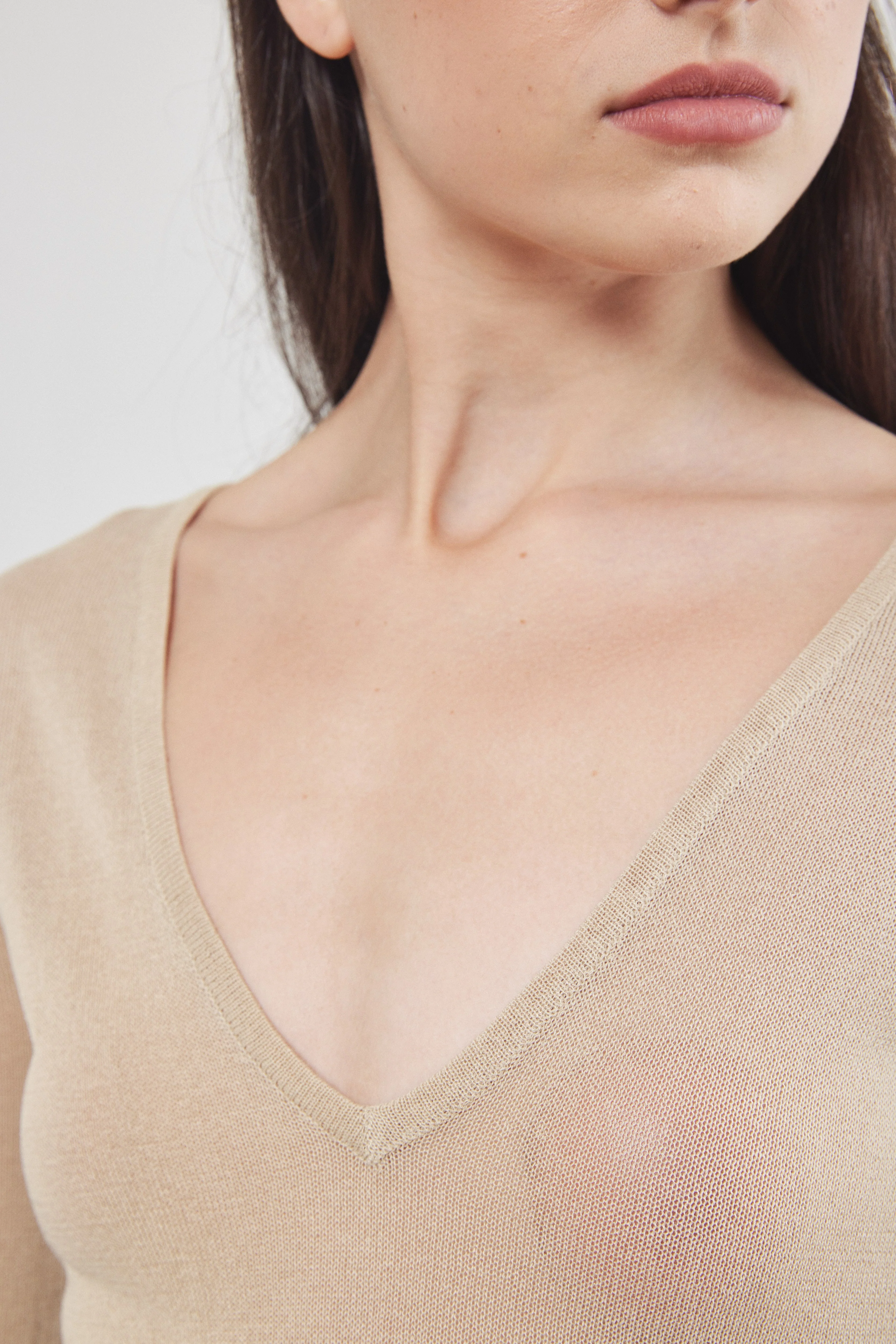 Sheer V Neck Top - Image 4