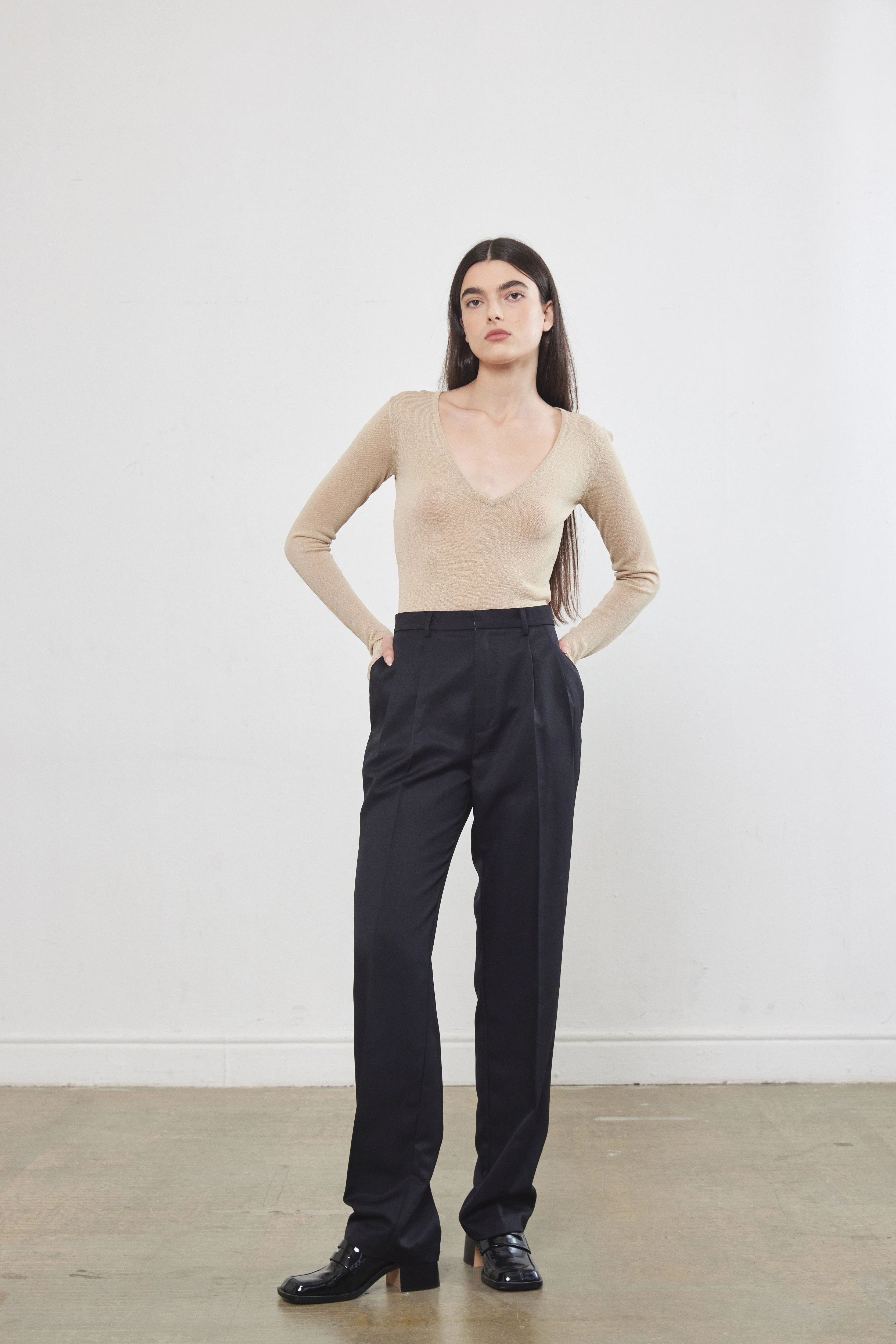 Sheer V Neck Top - Image 6