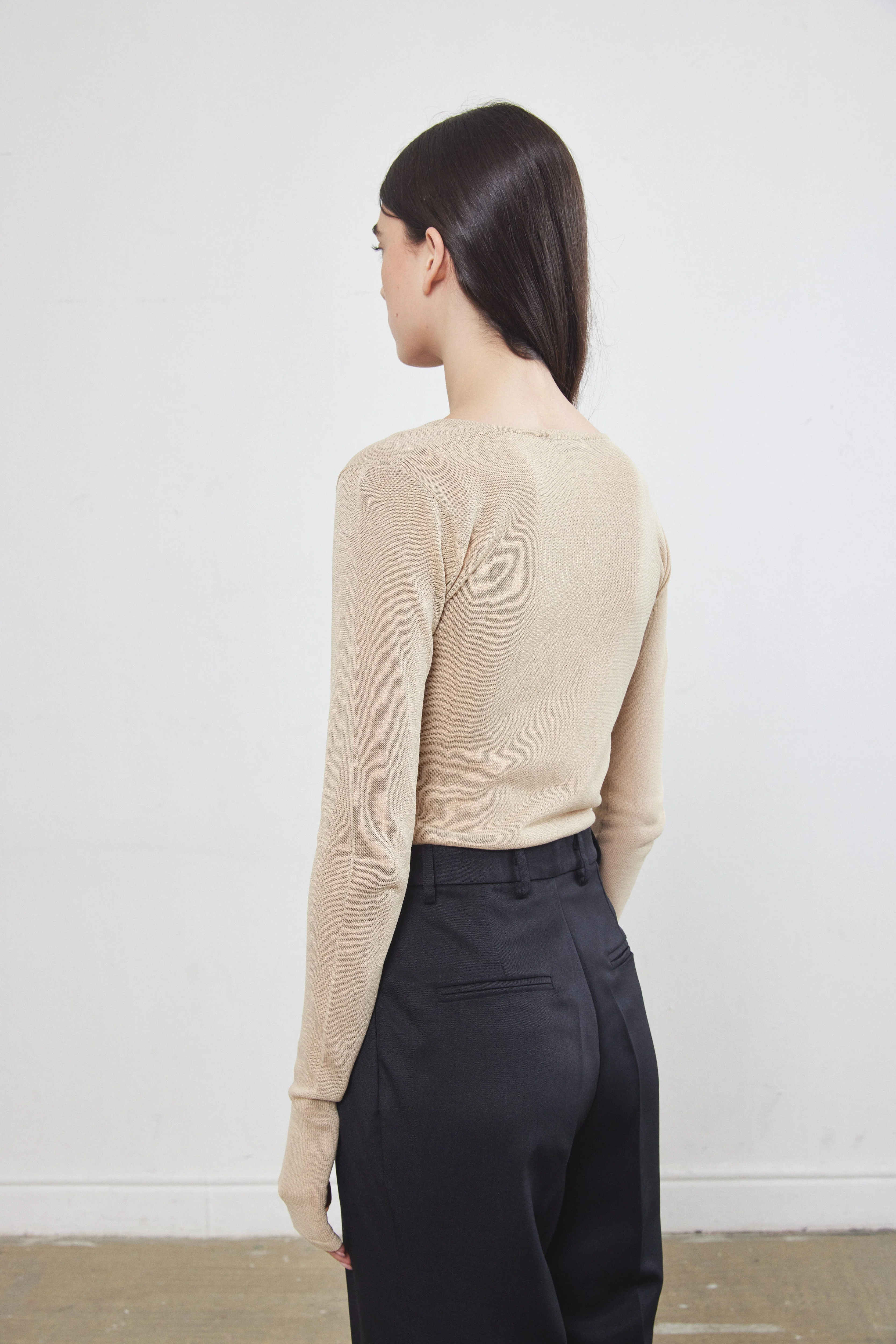 Sheer V Neck Top - Image 7