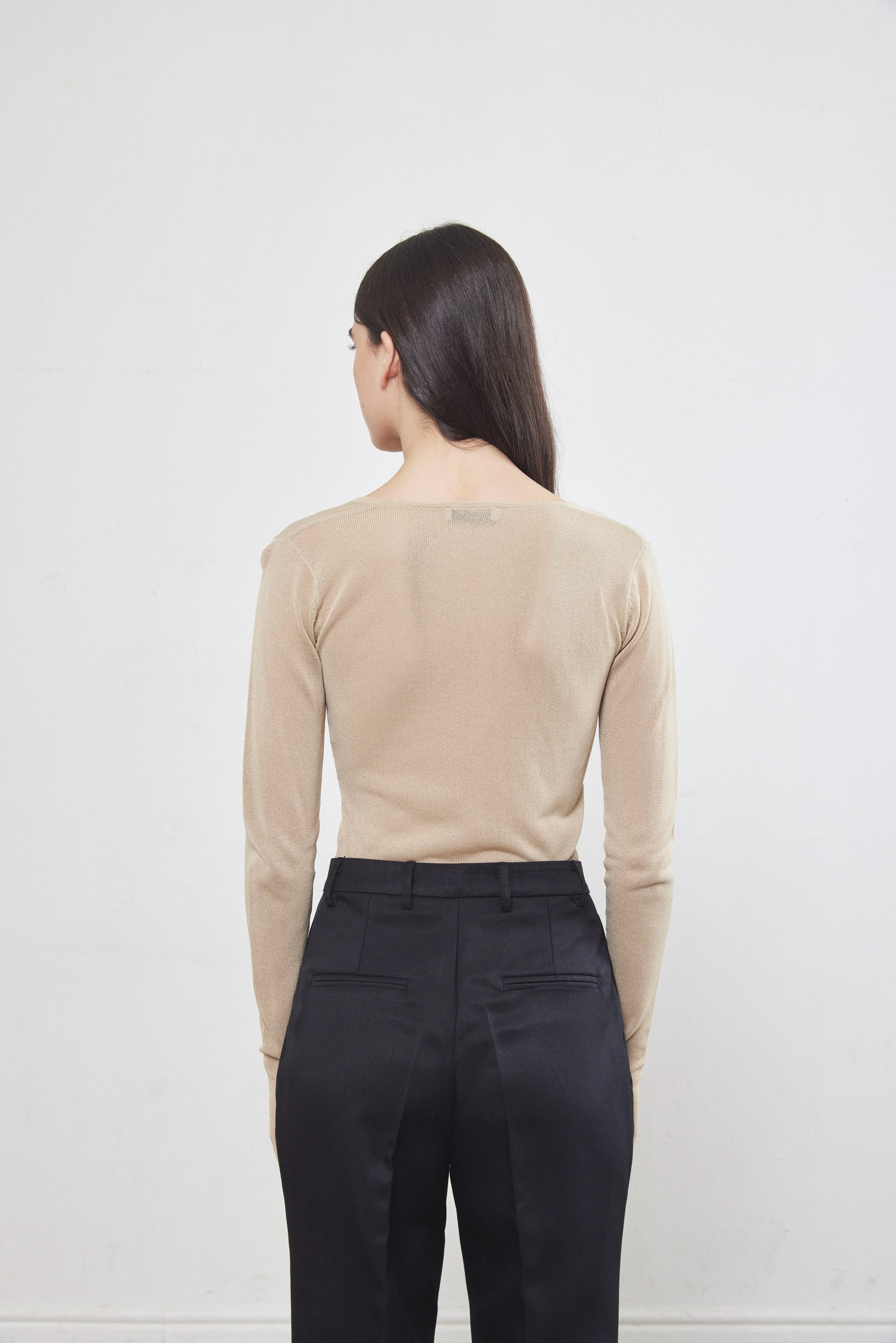 Sheer V Neck Top - Image 8