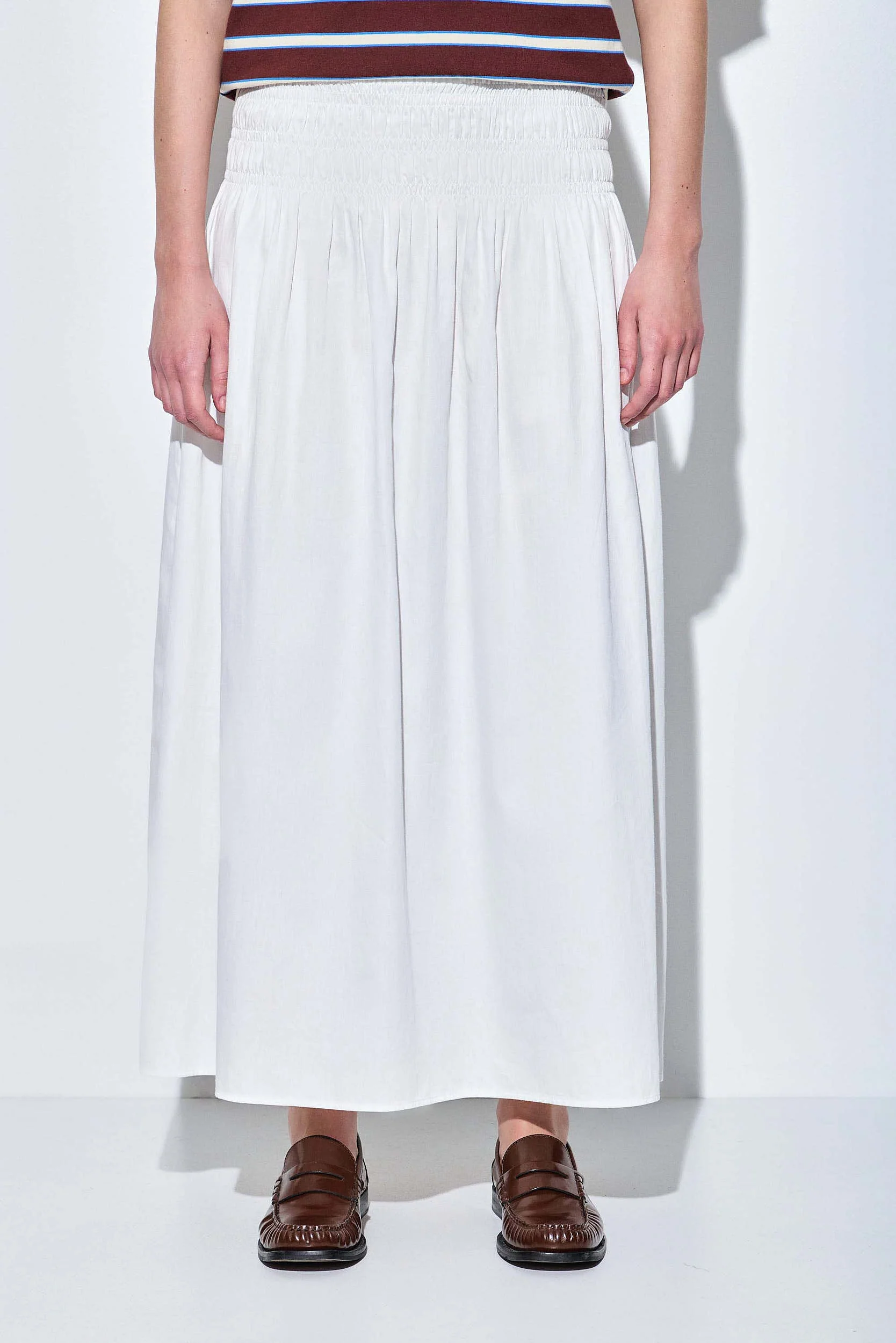 Shirred Waist Maxi Skirt - Image 2