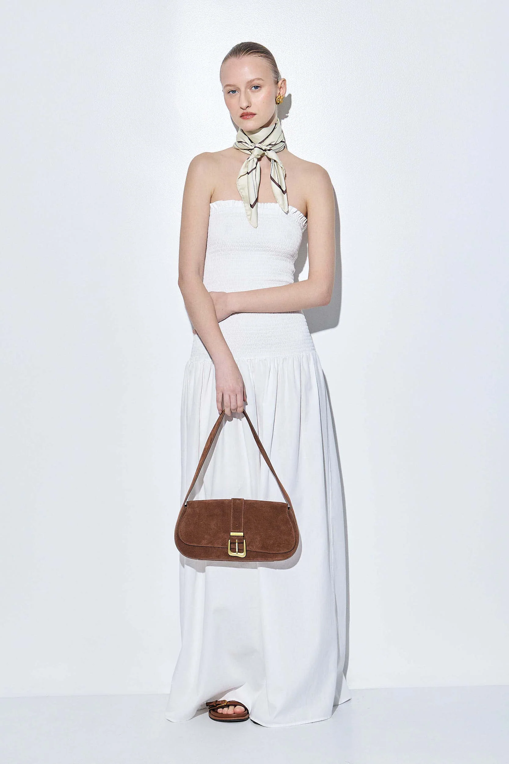 Shirred Strapless Maxi Dress - Image 6