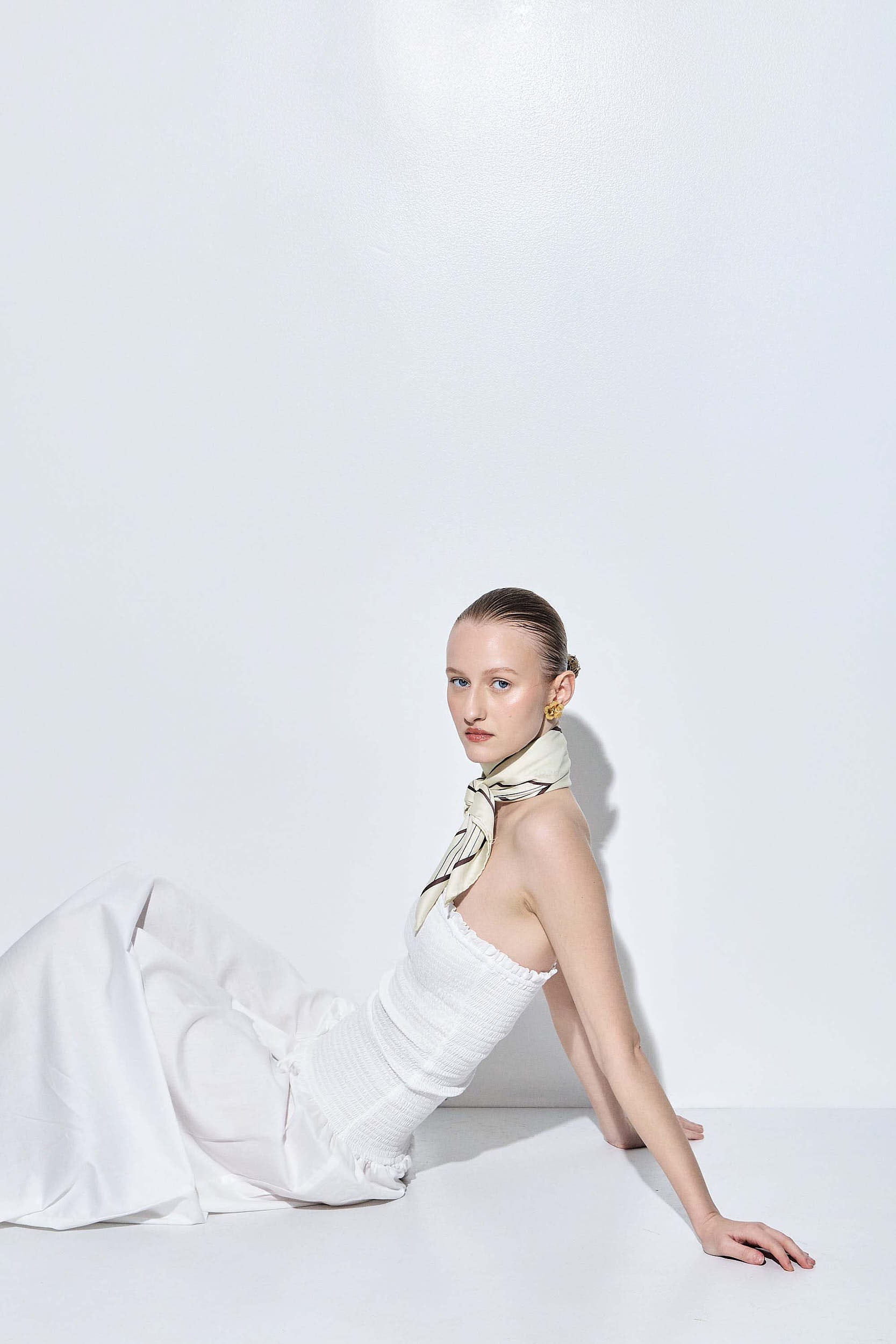 Shirred Strapless Maxi Dress - Image 7