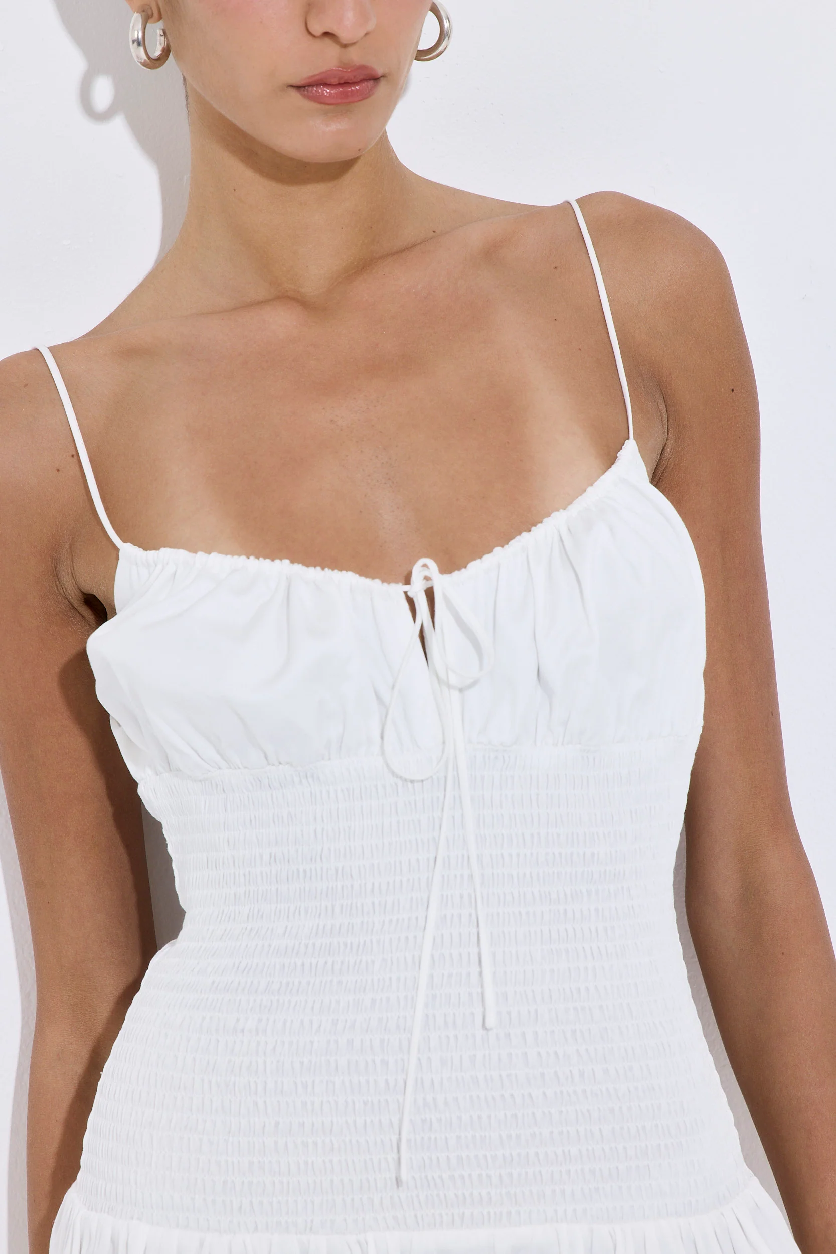 Shirred Straps Mini Dress - Image 6