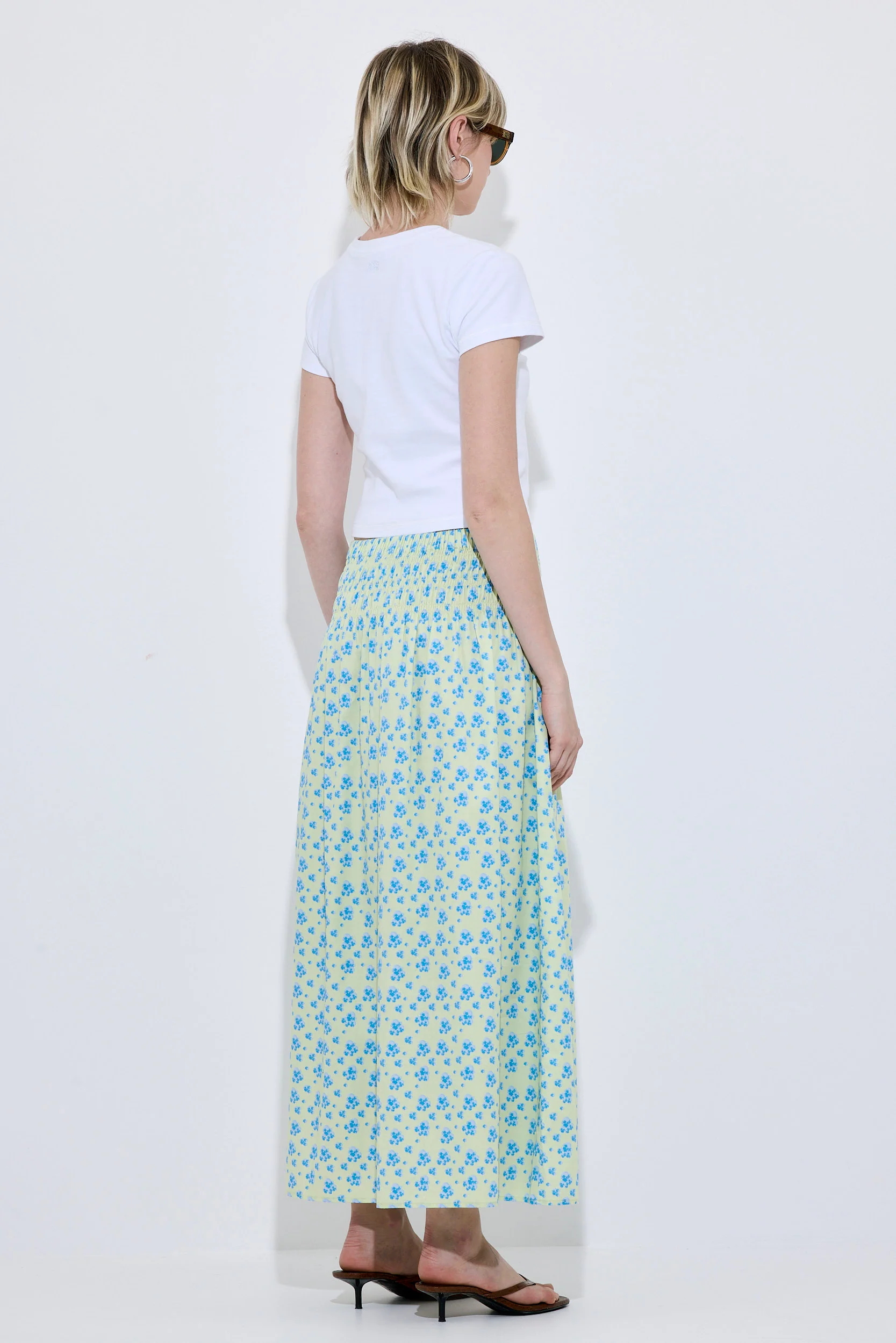 Shirred Waist Maxi Skirt - Image 5