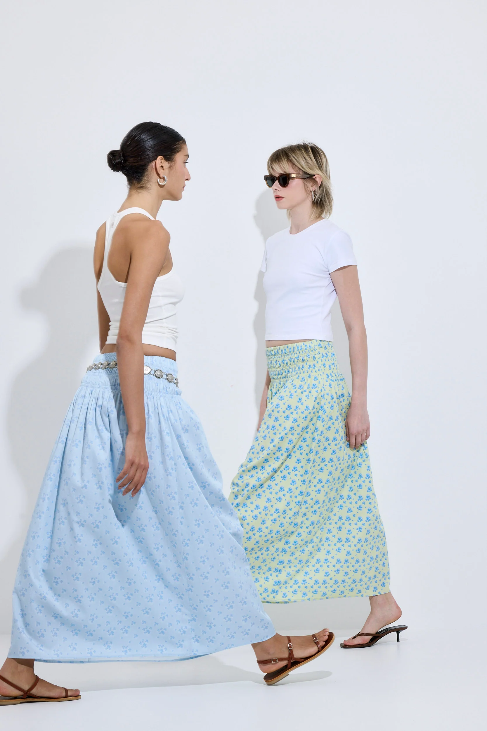 Shirred Waist Maxi Skirt - Image 9