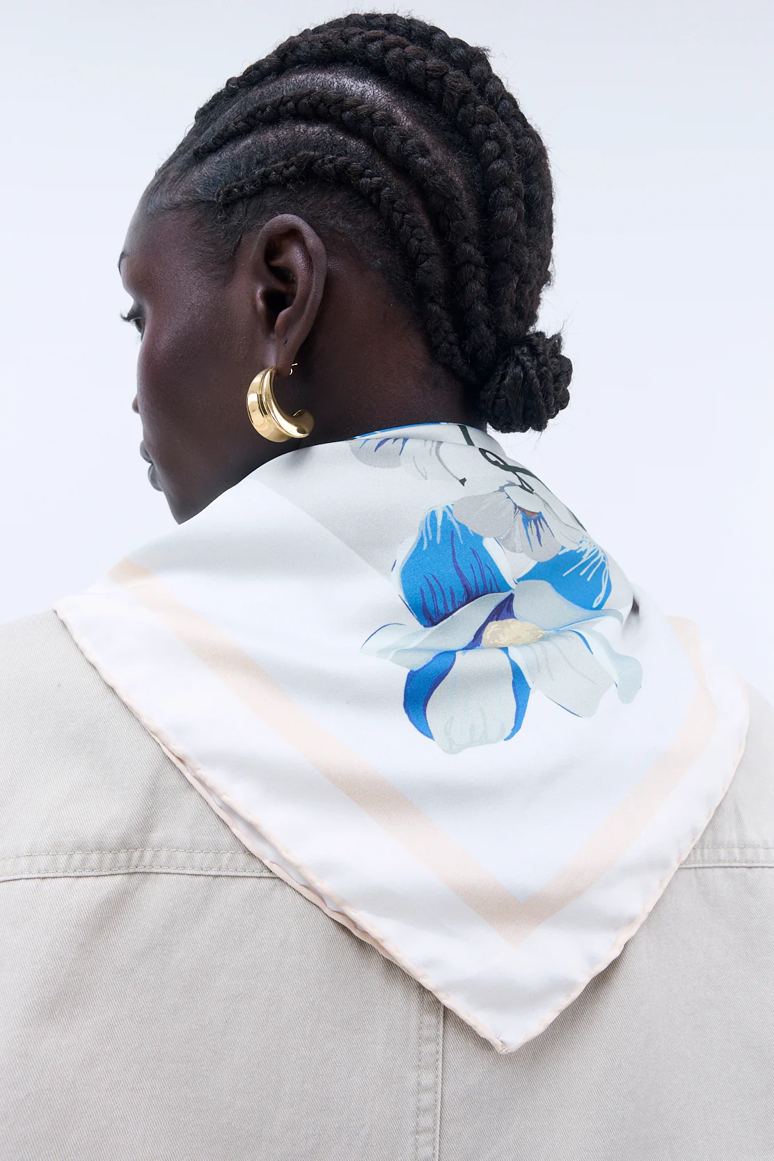 Signature Flower Scarf - Image 3