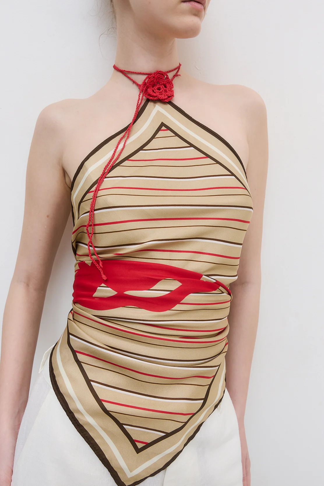 Signature Flower Scarf - Image 4