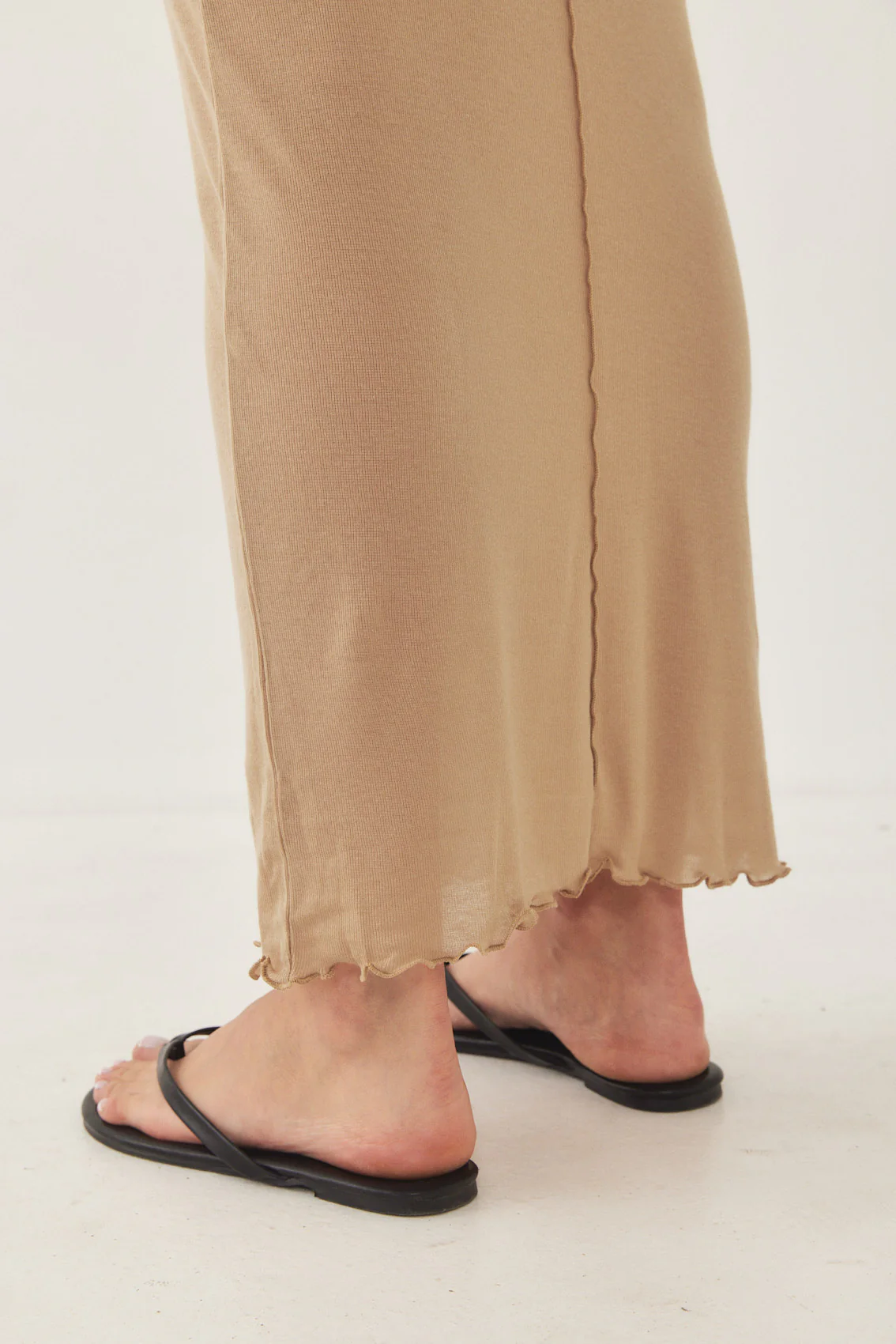Sleeveless Maxi Soft Curling Sheer Dress - Image 13