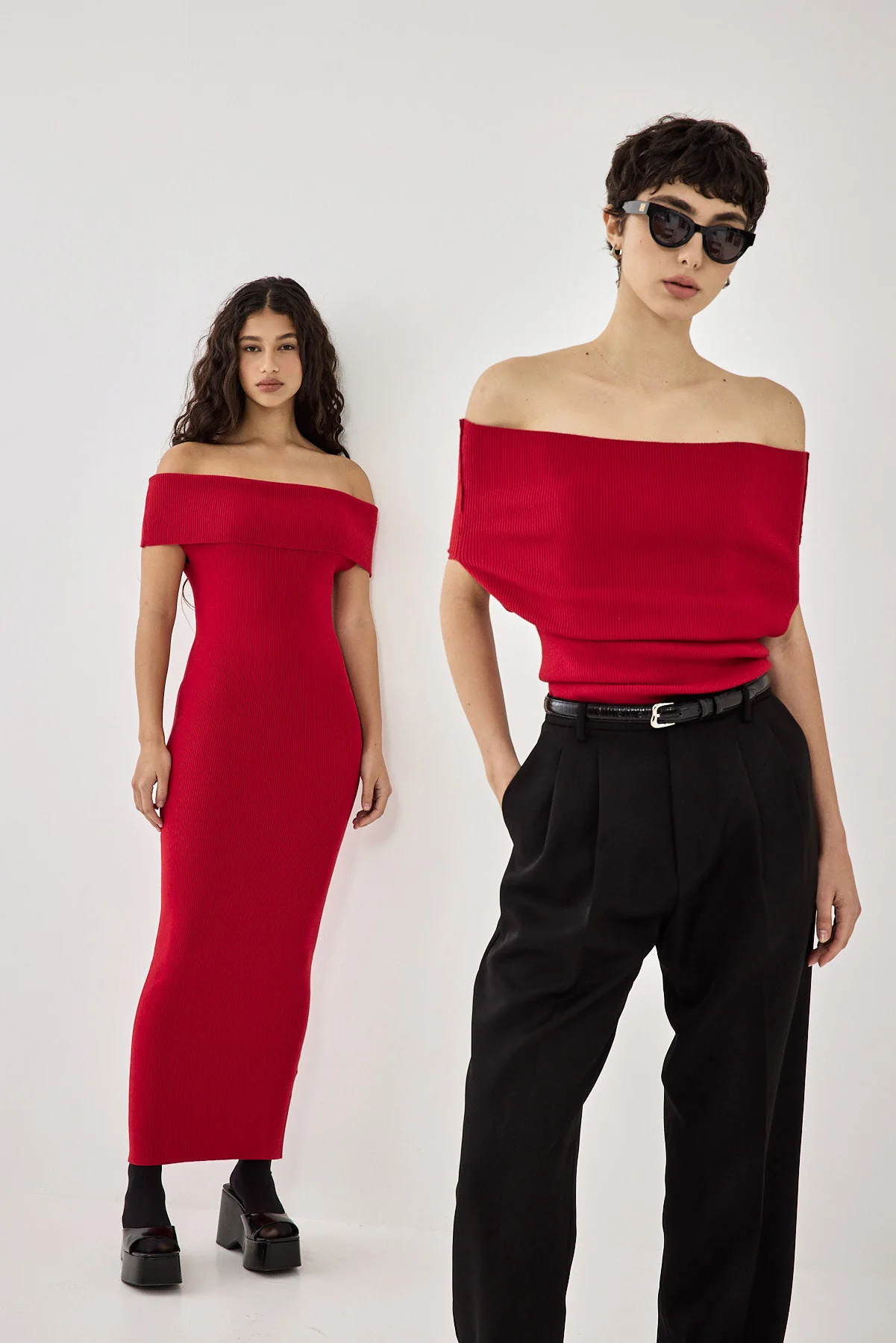 Sleeveless Tight Ribbed Folded Top - Image 8