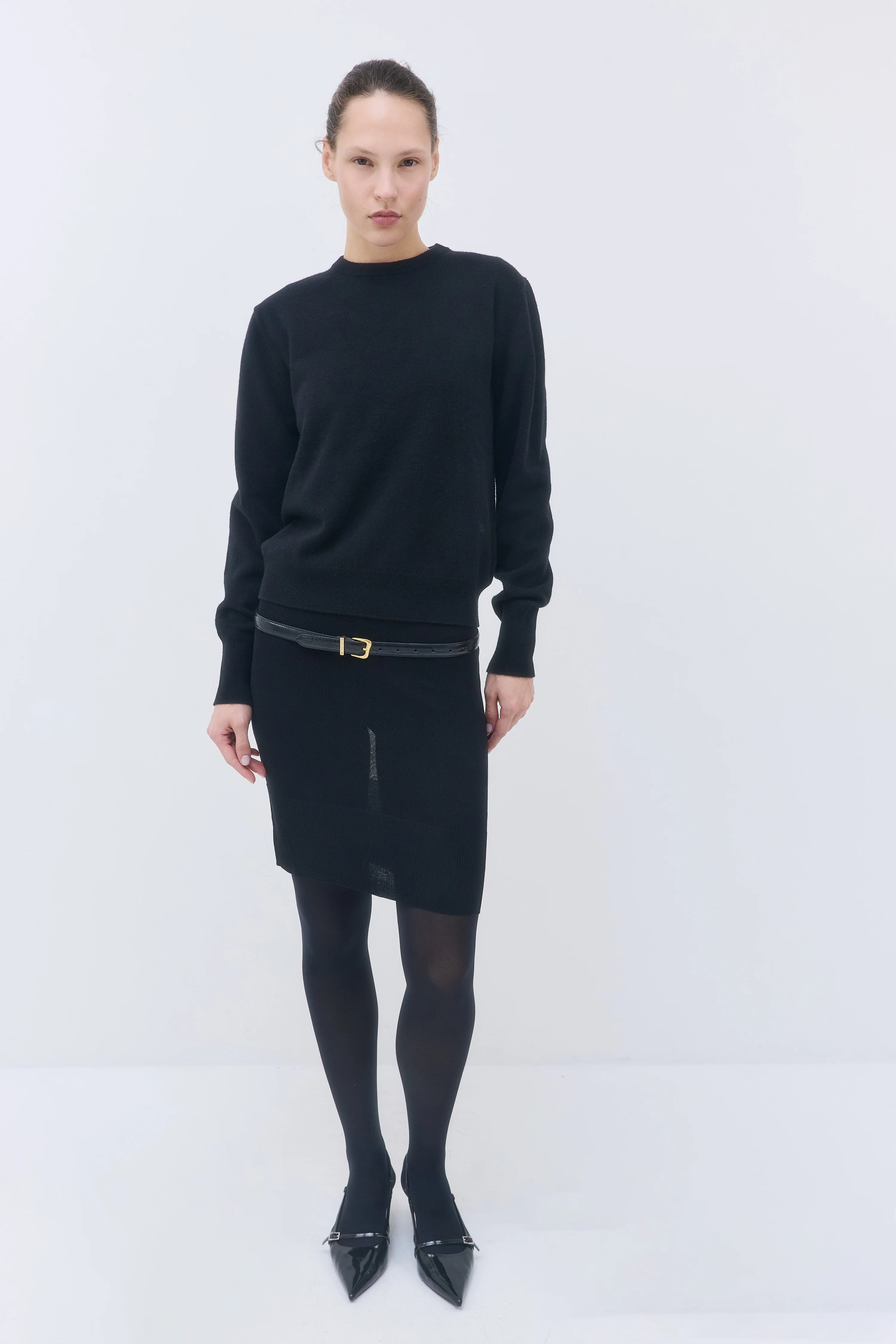 Slim Croco Buckle Belt - Image 4