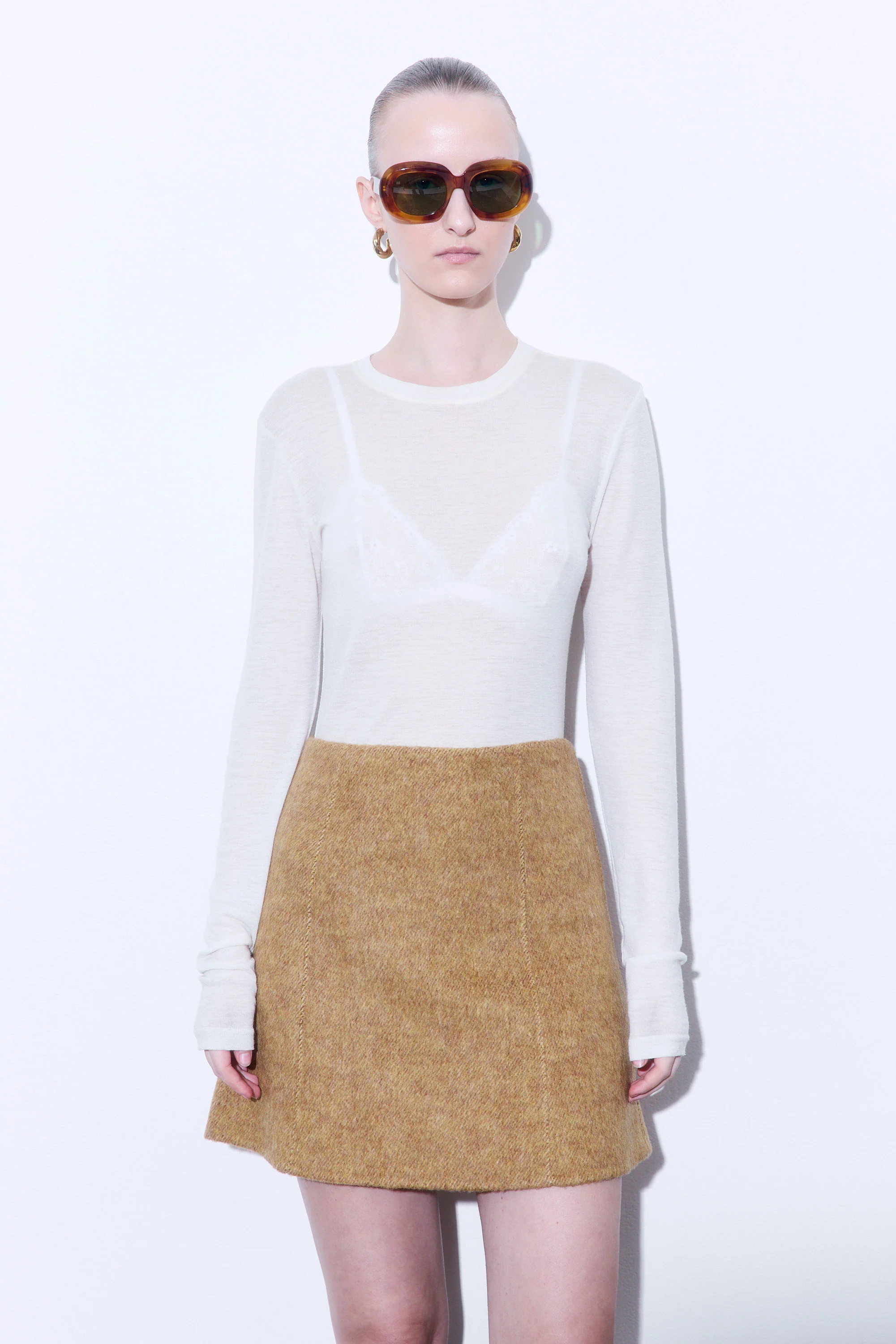 Fitted Thin Wool Long Sleeve
