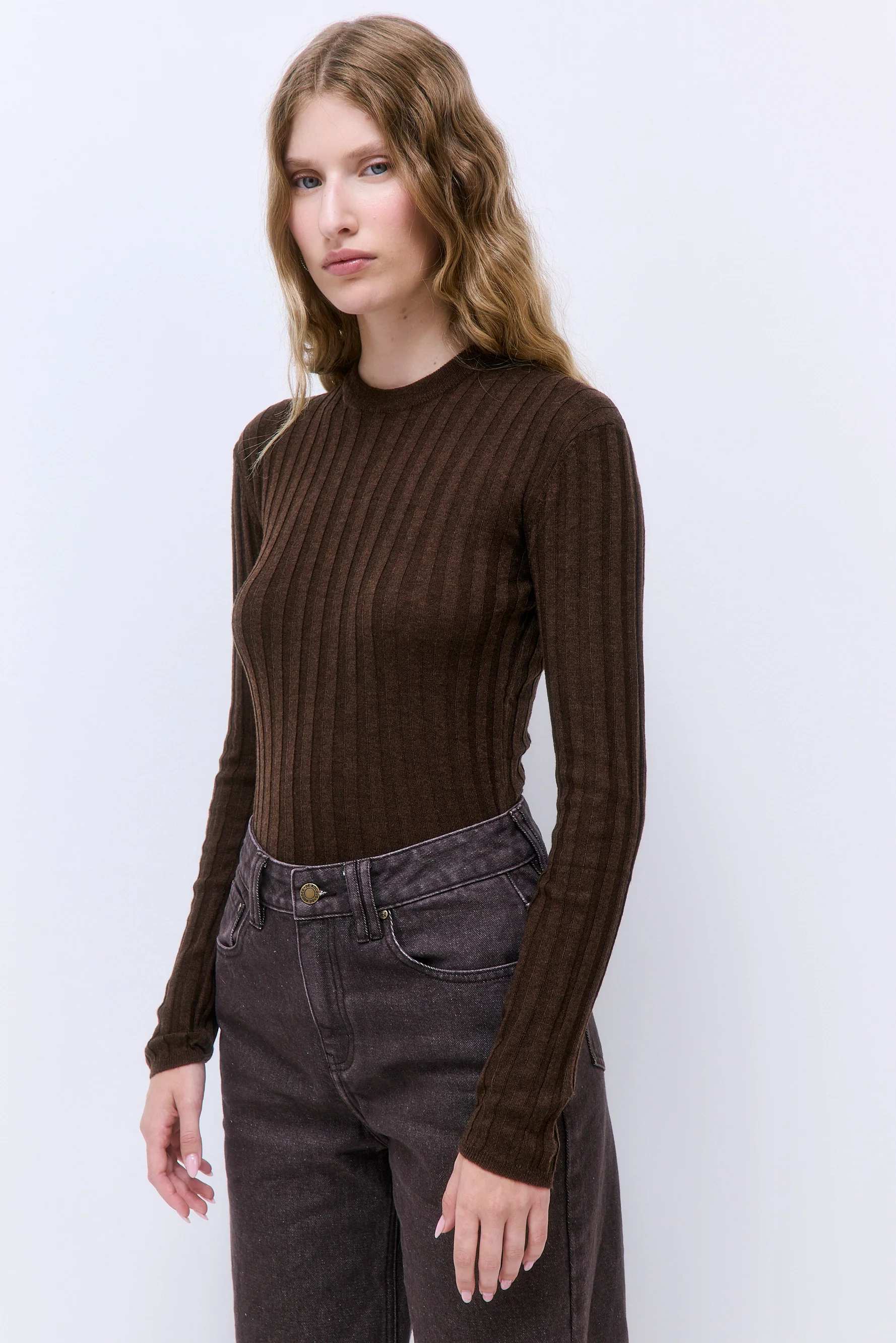 Soft Ribbed Crew Neck - Image 3