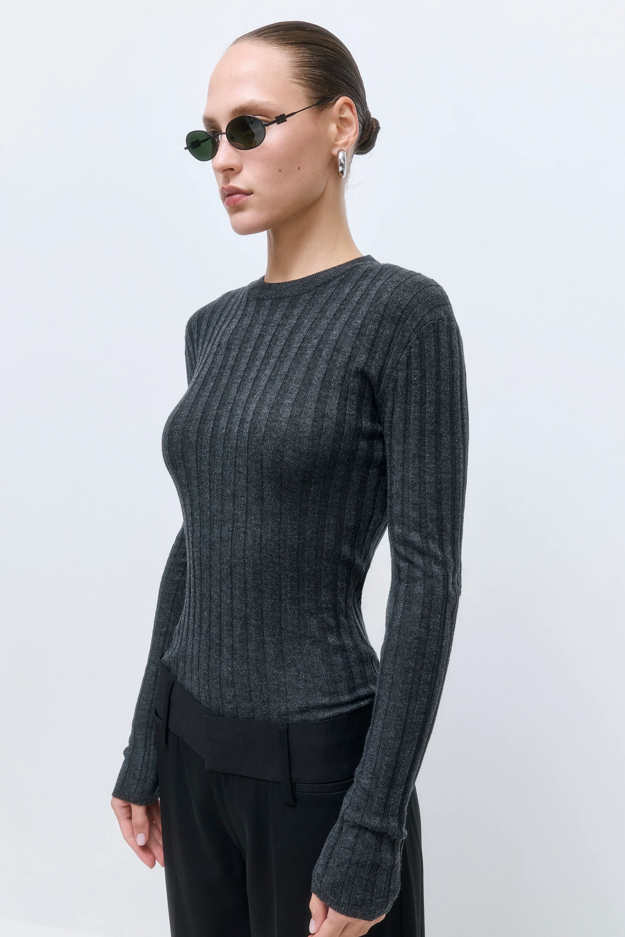 Soft Ribbed Crew Neck - Image 4